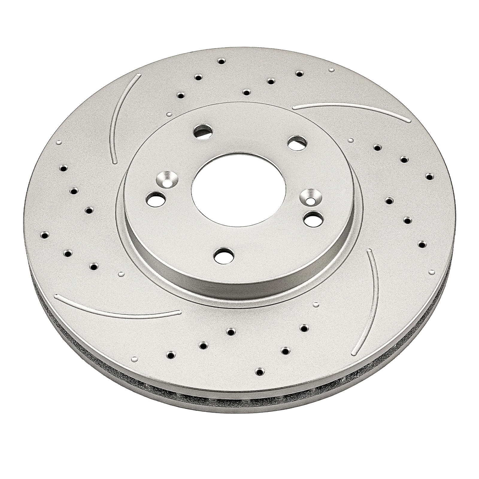 Front Drilled Slotted Disc Brake Rotors 300mm For 2003-2005 Honda Accord 2PC