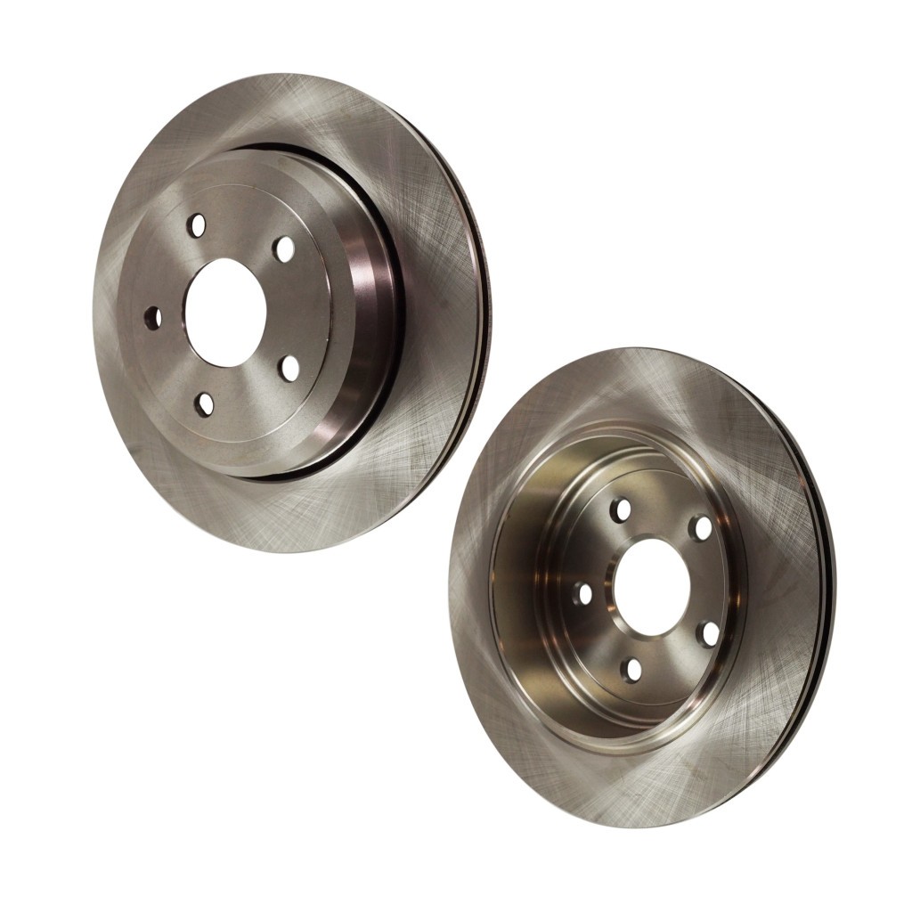 For Dodge Durango 2011-2023 Brake Discs Rear | Pair | Cast Iron | Plain Surface