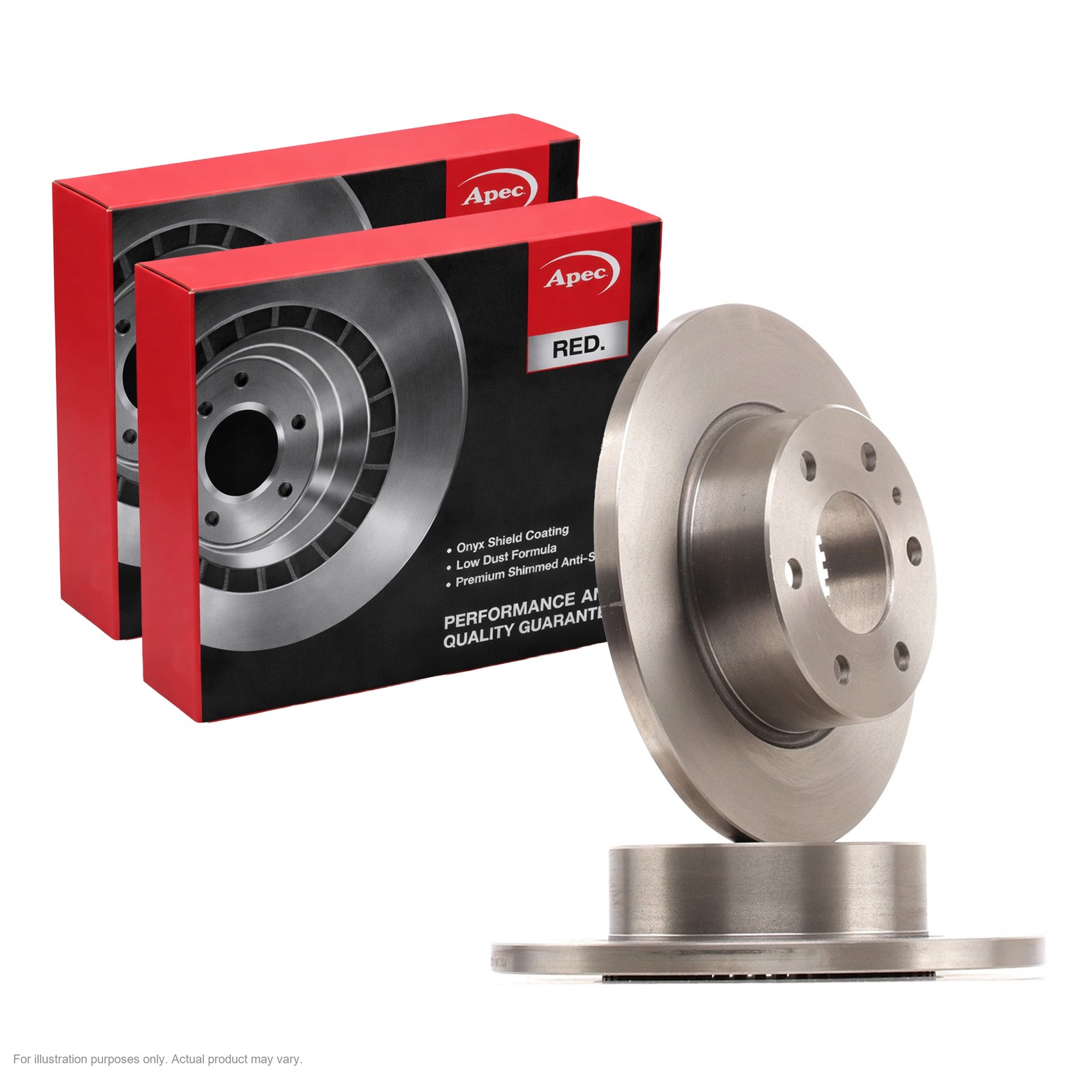 2X APEC Rear Brake Discs for IVECO DAILY VI Platform/Chassis 296mm Solid DSK2533