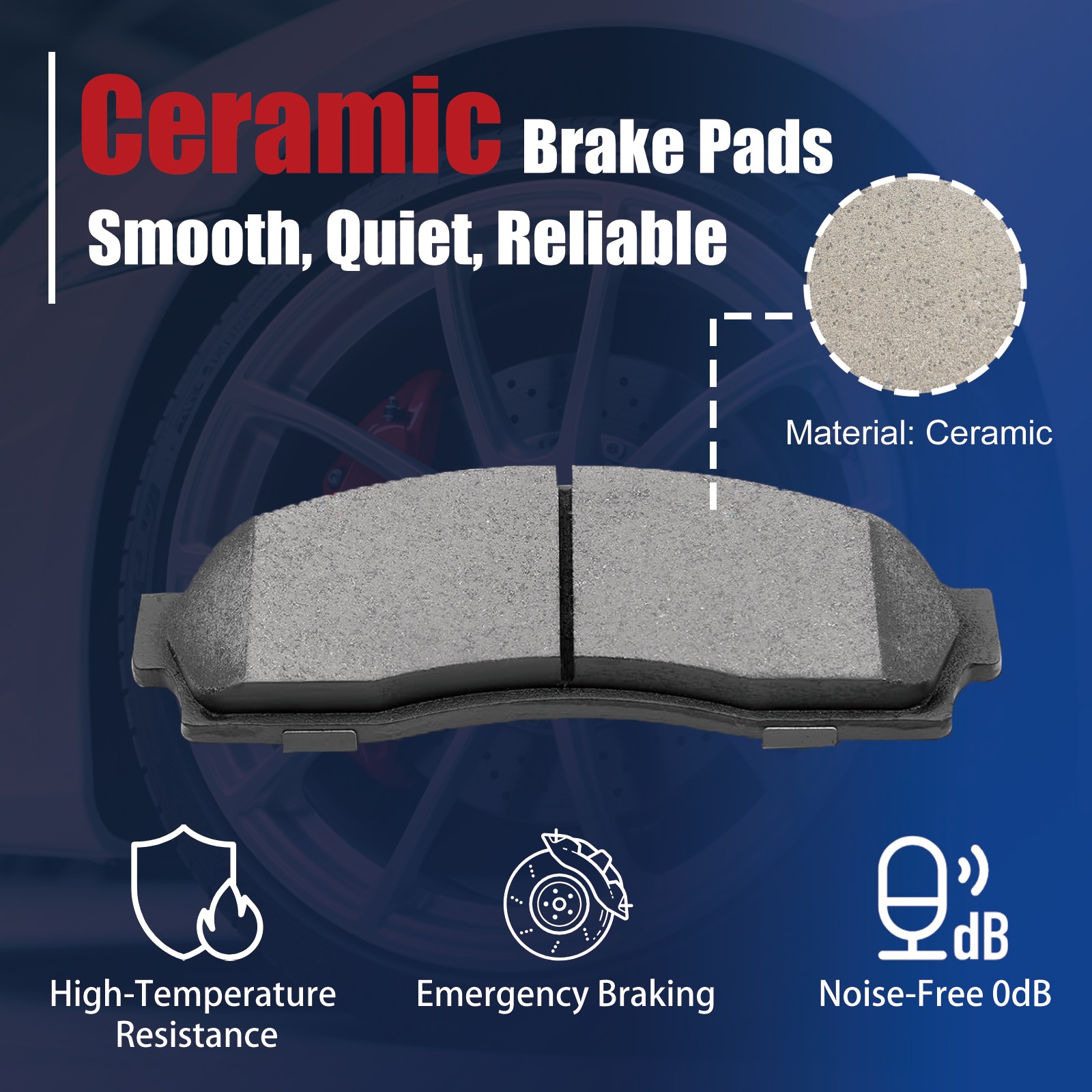 305mm Front Drilled Rotors Ceramic Brake Pads For Chevy Tahoe Sierra 1500
