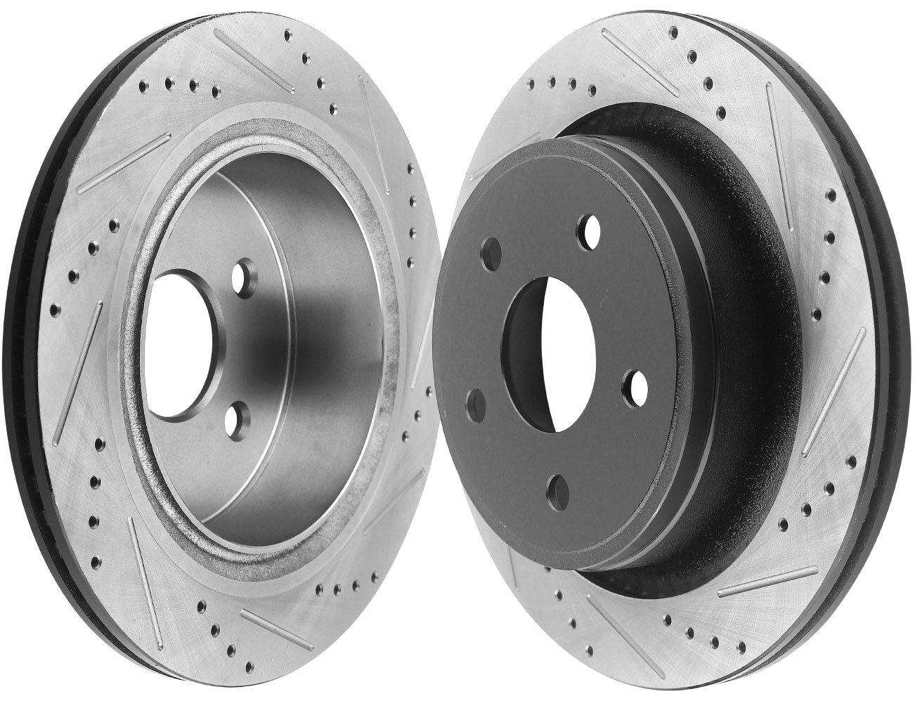 Rear Drilled Brake Rotors Ceramic Pads for 2005-2018 Dodge Ram 1500 5 LUG CA S28