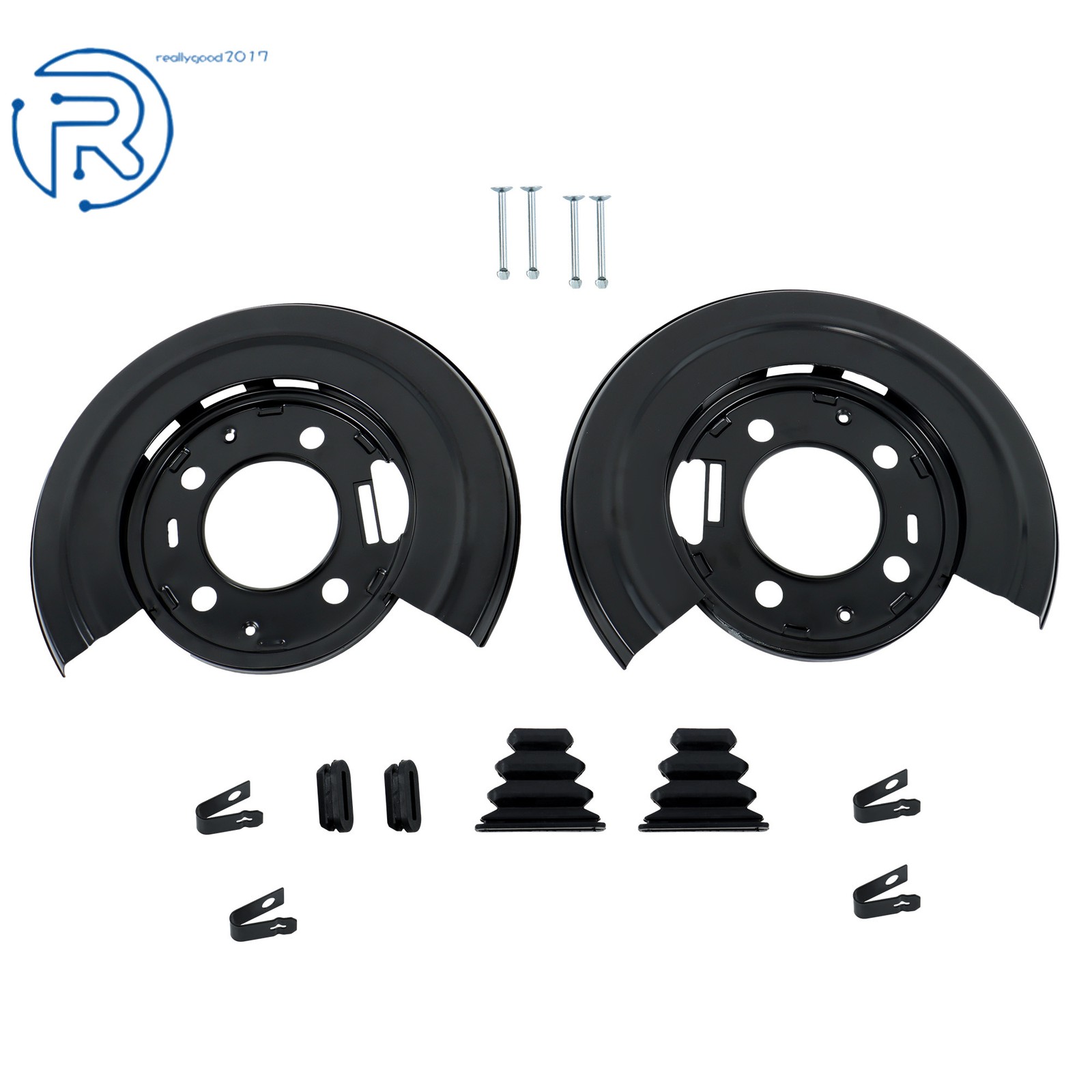 For Ford F-250 F-350 F-450 Super Pair Left &amp Right Brake Plates Dust Shield