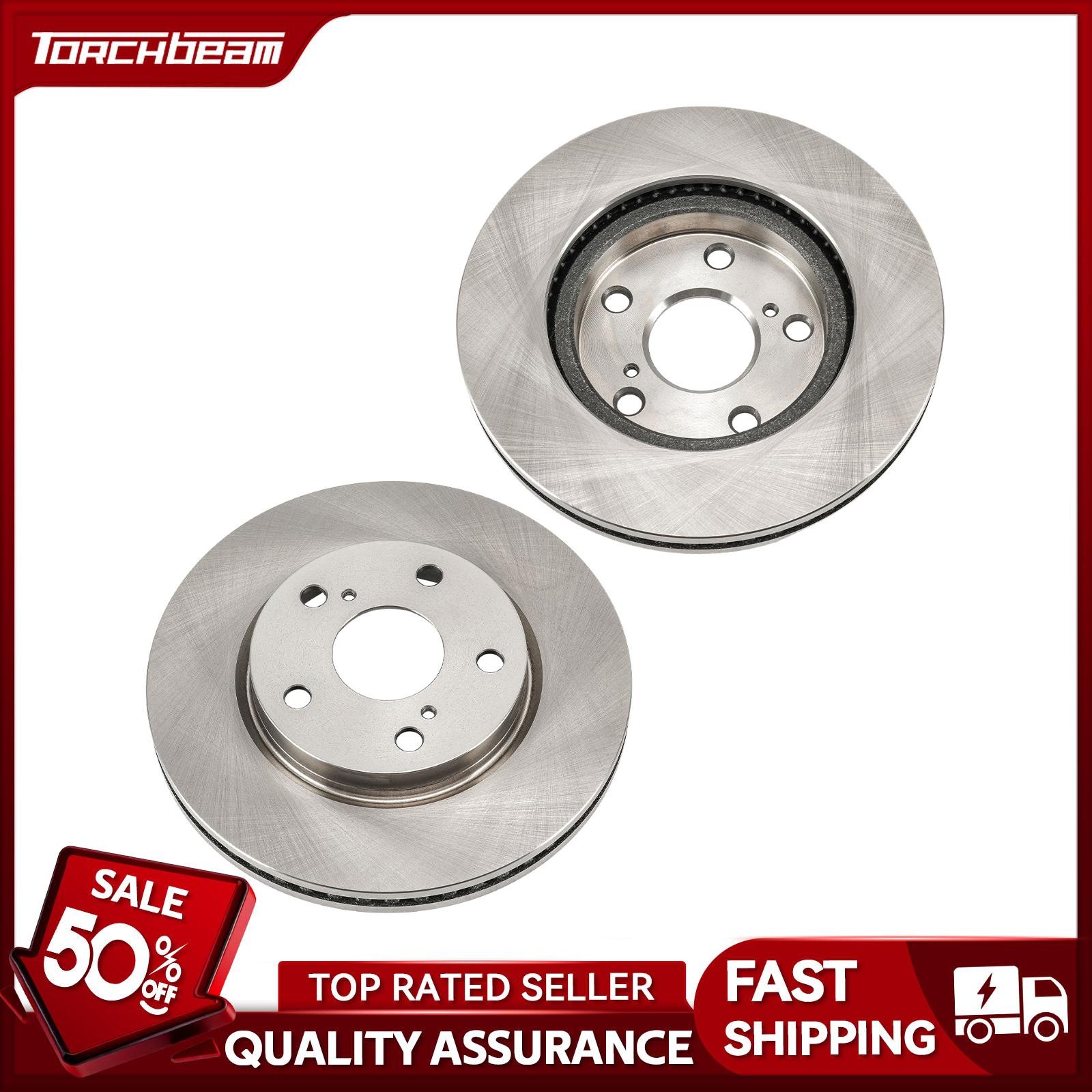 Set of 2 Front Brake Rotors for 2009-2012 Toyota RAV4 2.5L 2015-2018 4351242040