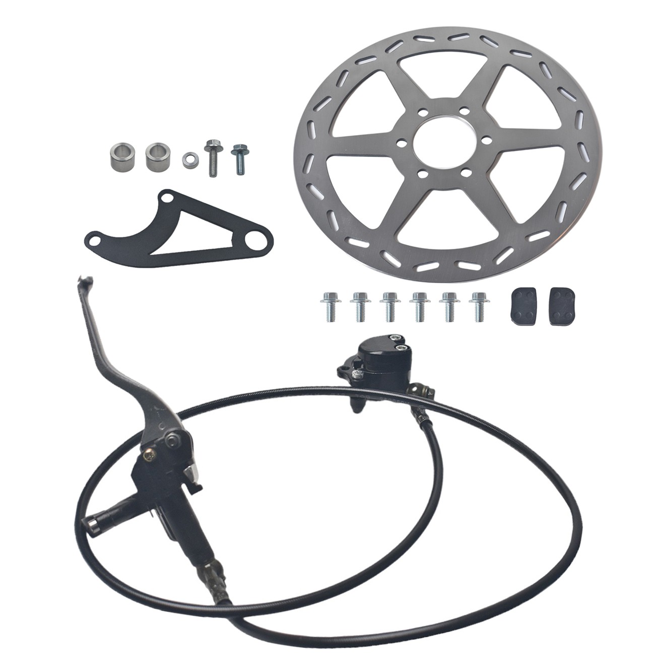 DB30 Hydraulic Brake/Brake Bracket/180mm Disc/Kit For Coleman CT100U Mini Bike