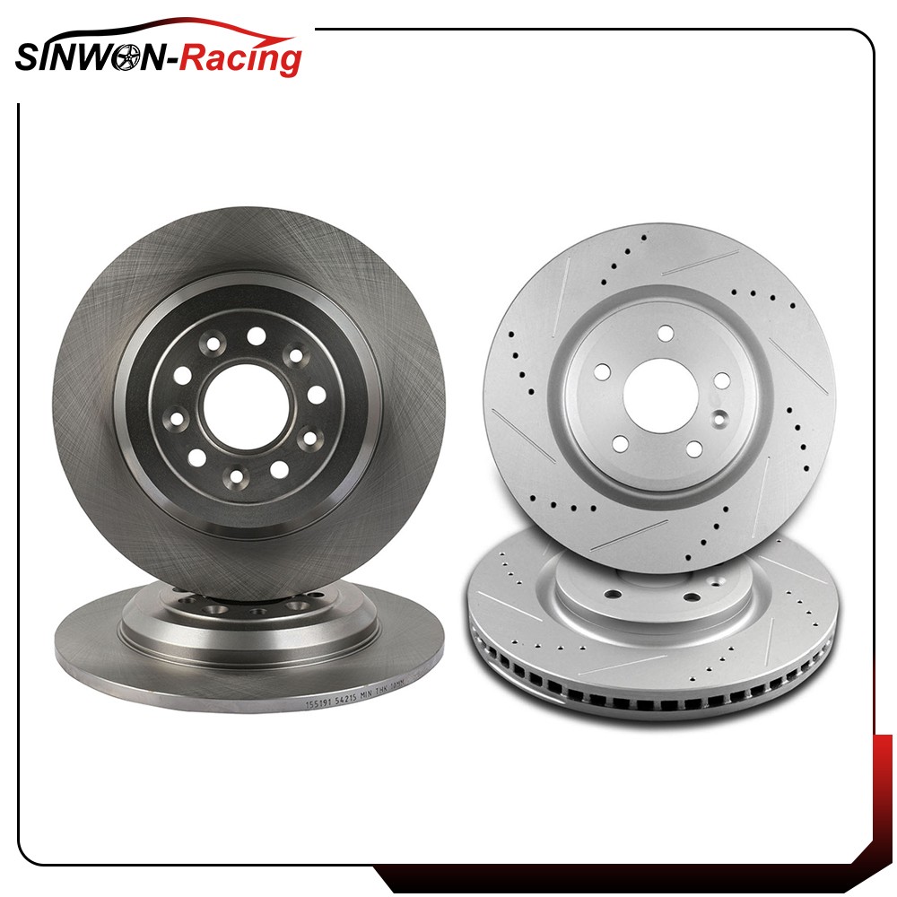 Front & Rear Brake Rotors For Ford Explorer Flex Taurus Fits Lincoln MKS MKT