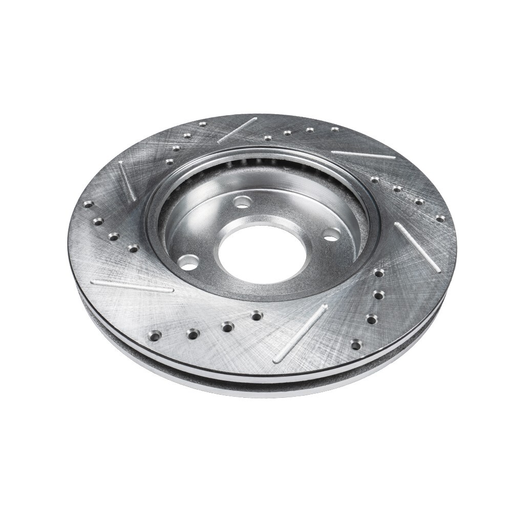 Pair Front Drilled Slotted Brake Rotors for 2016 – 2021 Chevrolet Spark Classic