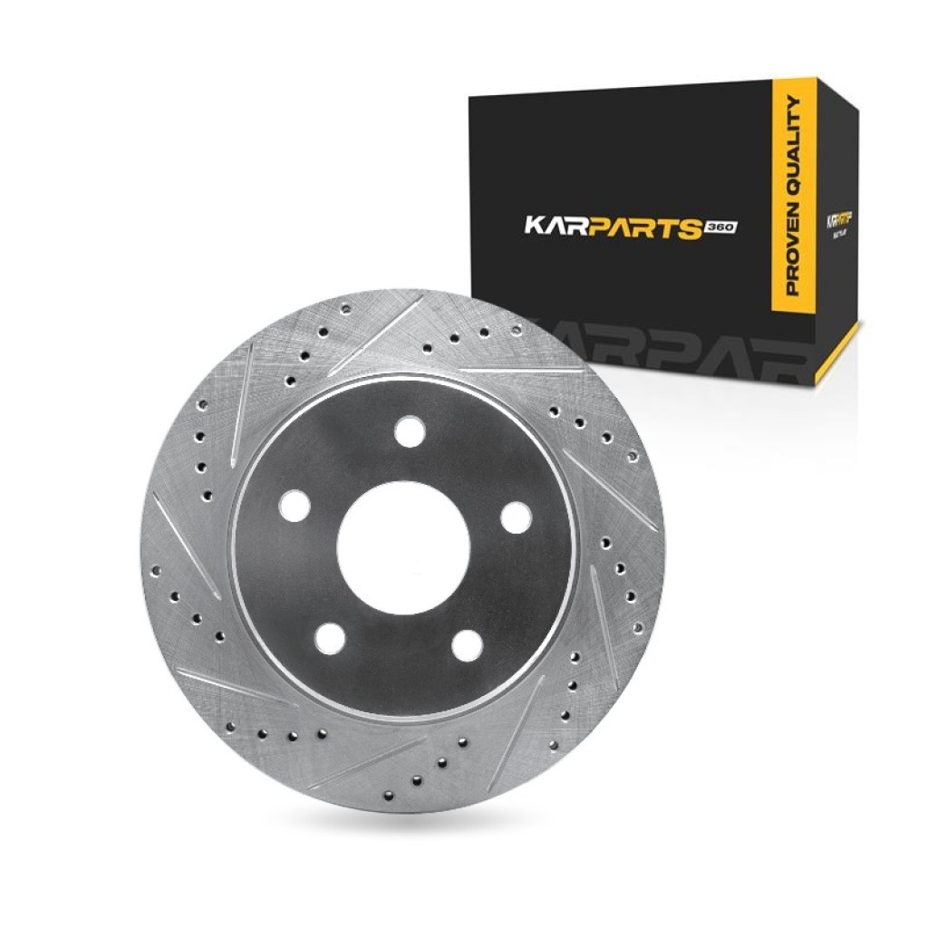For Dodge Ram 1500 2002-2010 Brake Rotor | Silver | 1.04 inch Discard Thickness