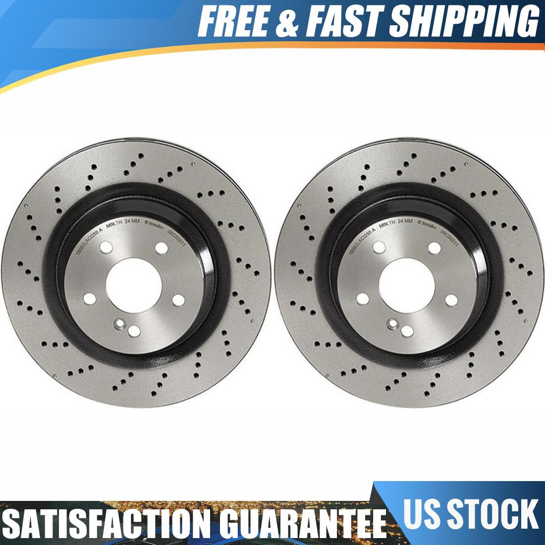 Brembo Rear High Performance OE Brake Rotors For 2003-2006 Mercedes-Benz E55 AMG