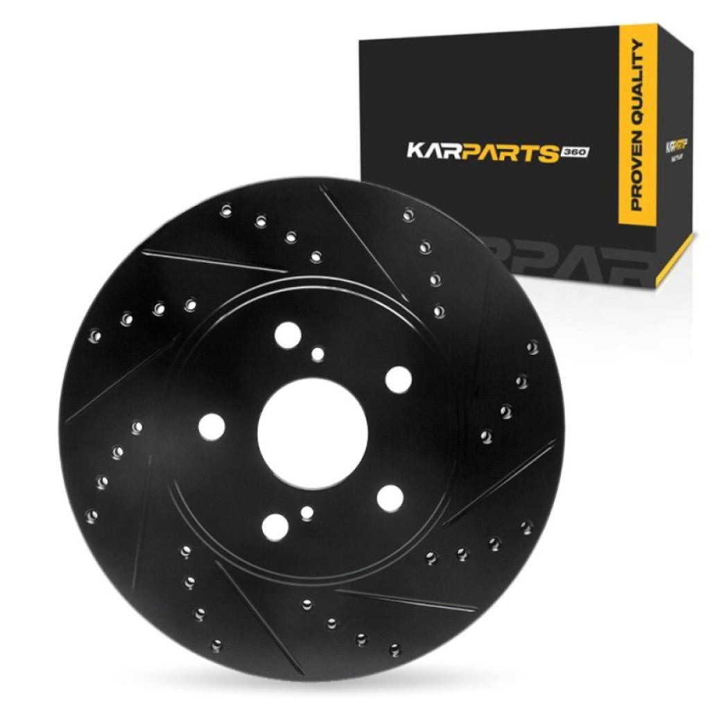 For Lexus ES300 2002 Brake Rotor | Black | 296 mm. / 11.65 inch Outside Diameter