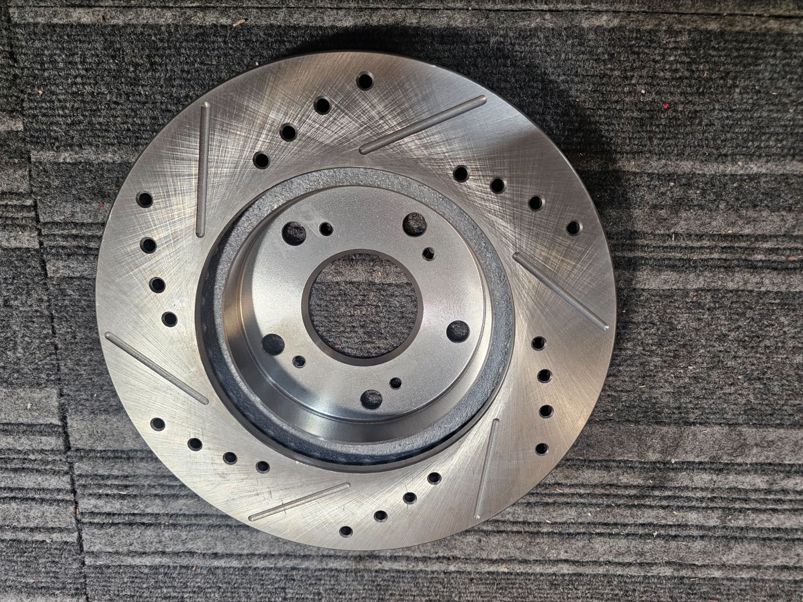 (QTY 2) Drilled & Slotted Cast Iron Brake Rotor X40056L X40056R