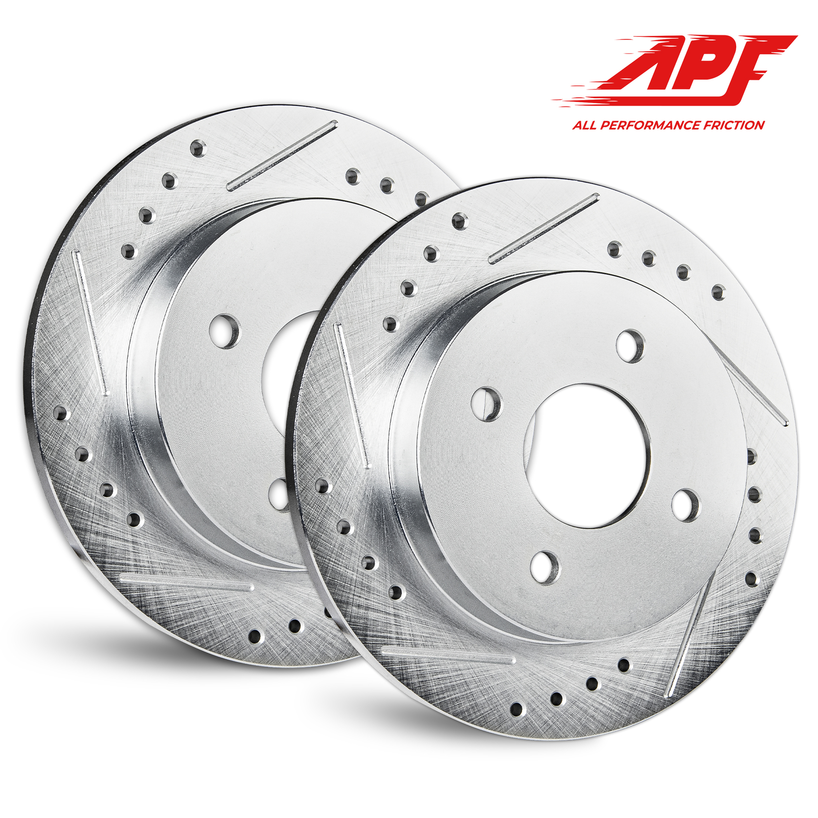 Rear Zinc Drill/Slot Brake Rotors for Mini Cooper 2007-2016