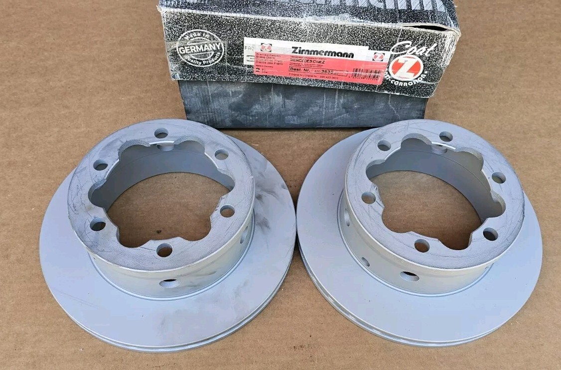 2x Mercedes W220 Rear Zimmermann 400.3635.20 Standard Coat Z Disc Brake Rotor
