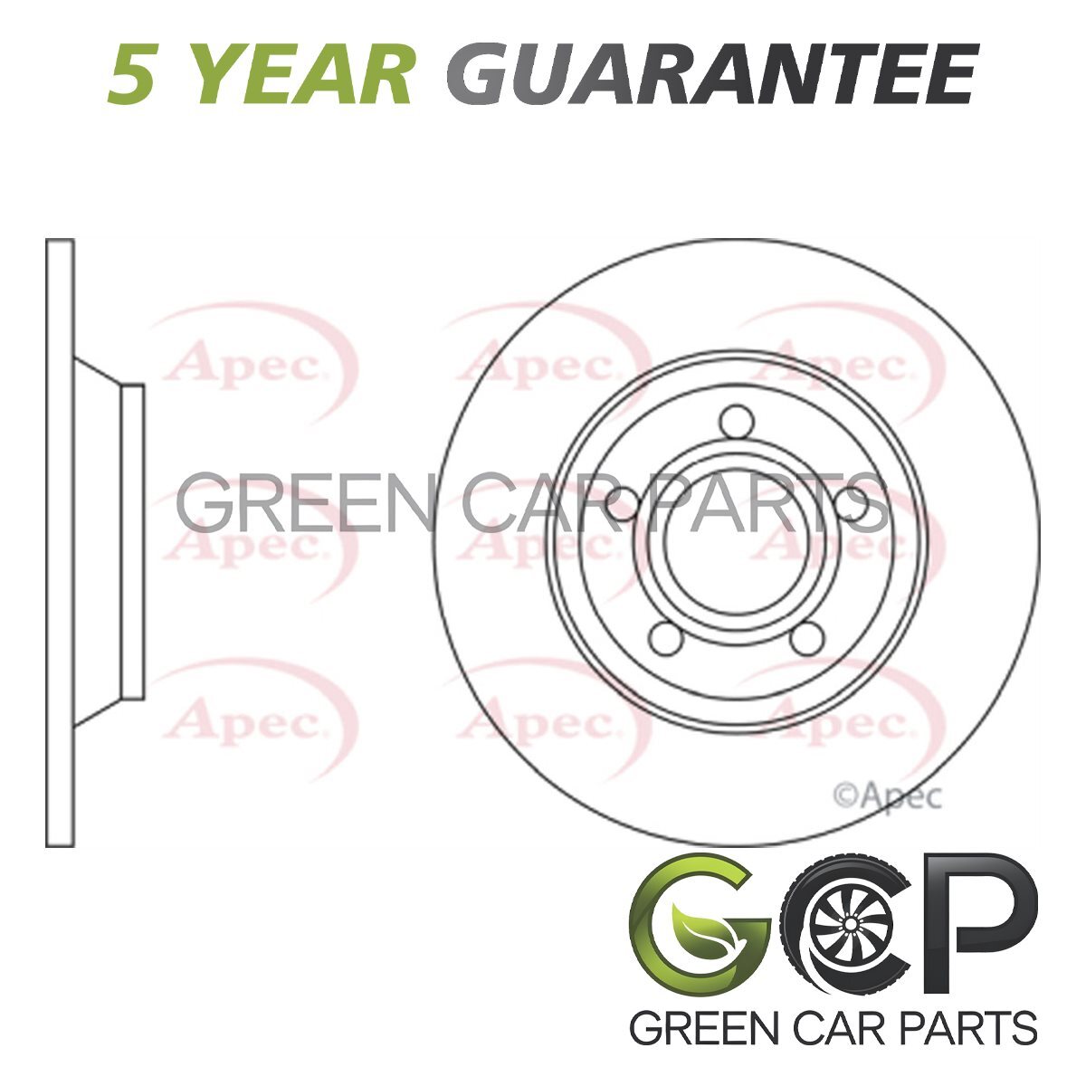 Brake Disc Front GCP Fits Audi A4 1995-1997 1.6 1.9 TDi 8D0615301A
