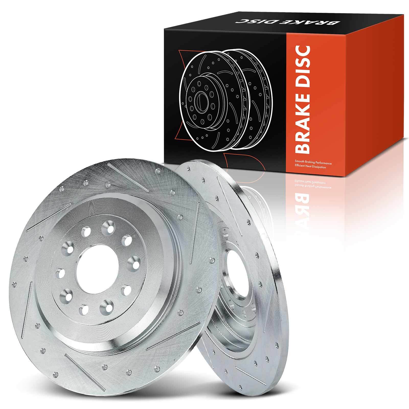 Rear Disc Brake Rotors for Ford Explorer 2011-2019 Flex Lincoln MKS MKX Mercury