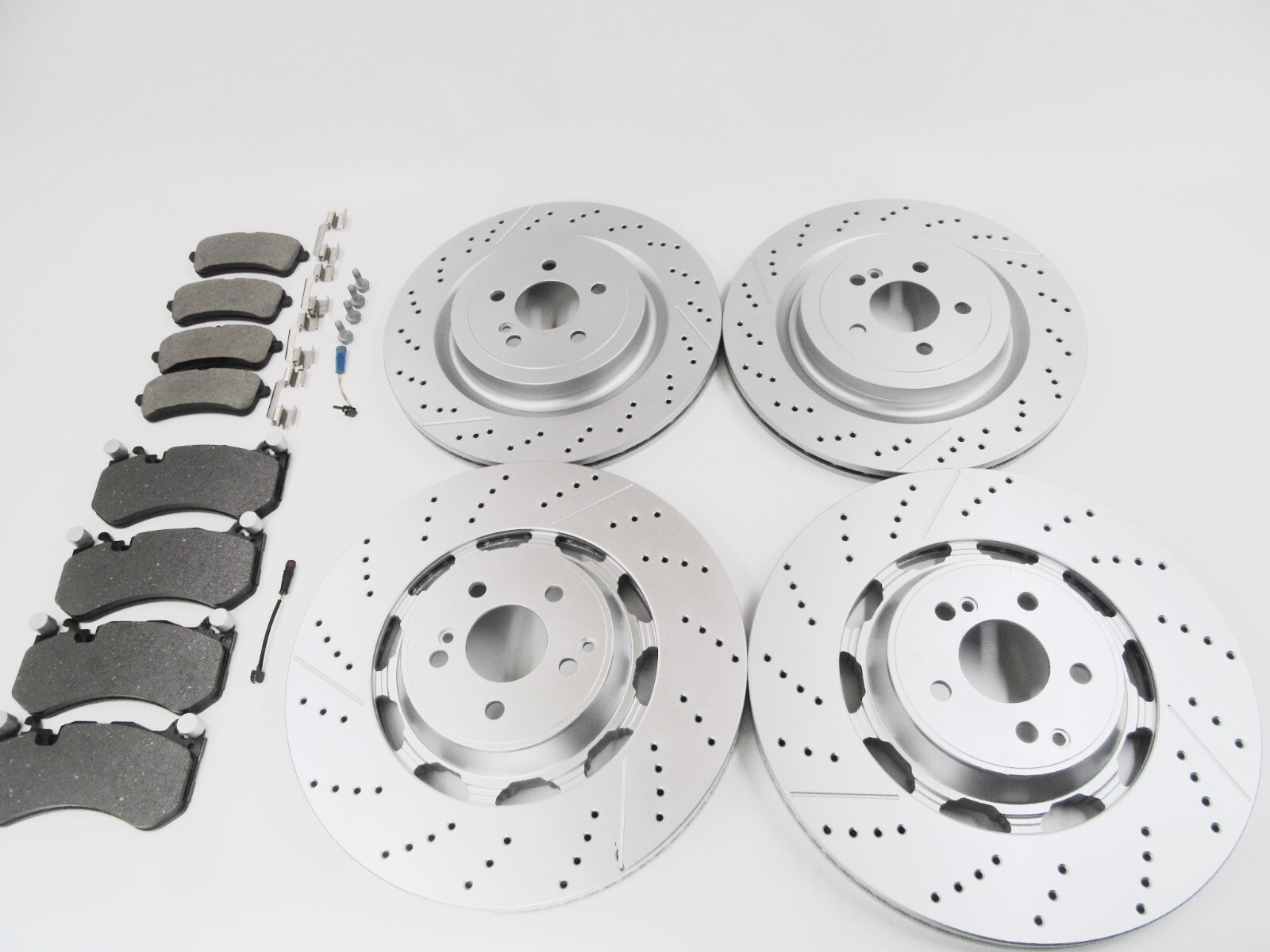 Mercedes C63s C63 Sl63 Sl65 Amg front rear brake pads & rotors low dust