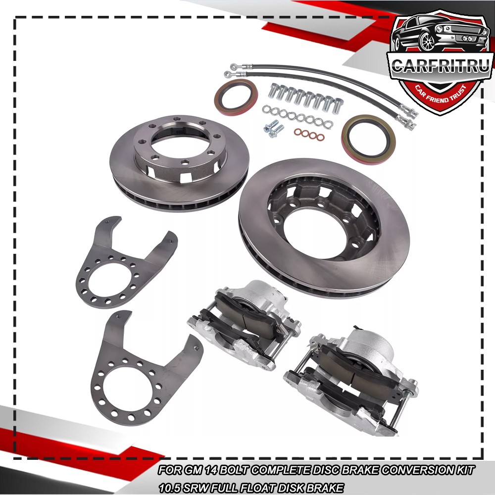For GM 14 Bolt Complete Disc Brake Conversion Kit 10.5 SRW Full Float Disk Brake
