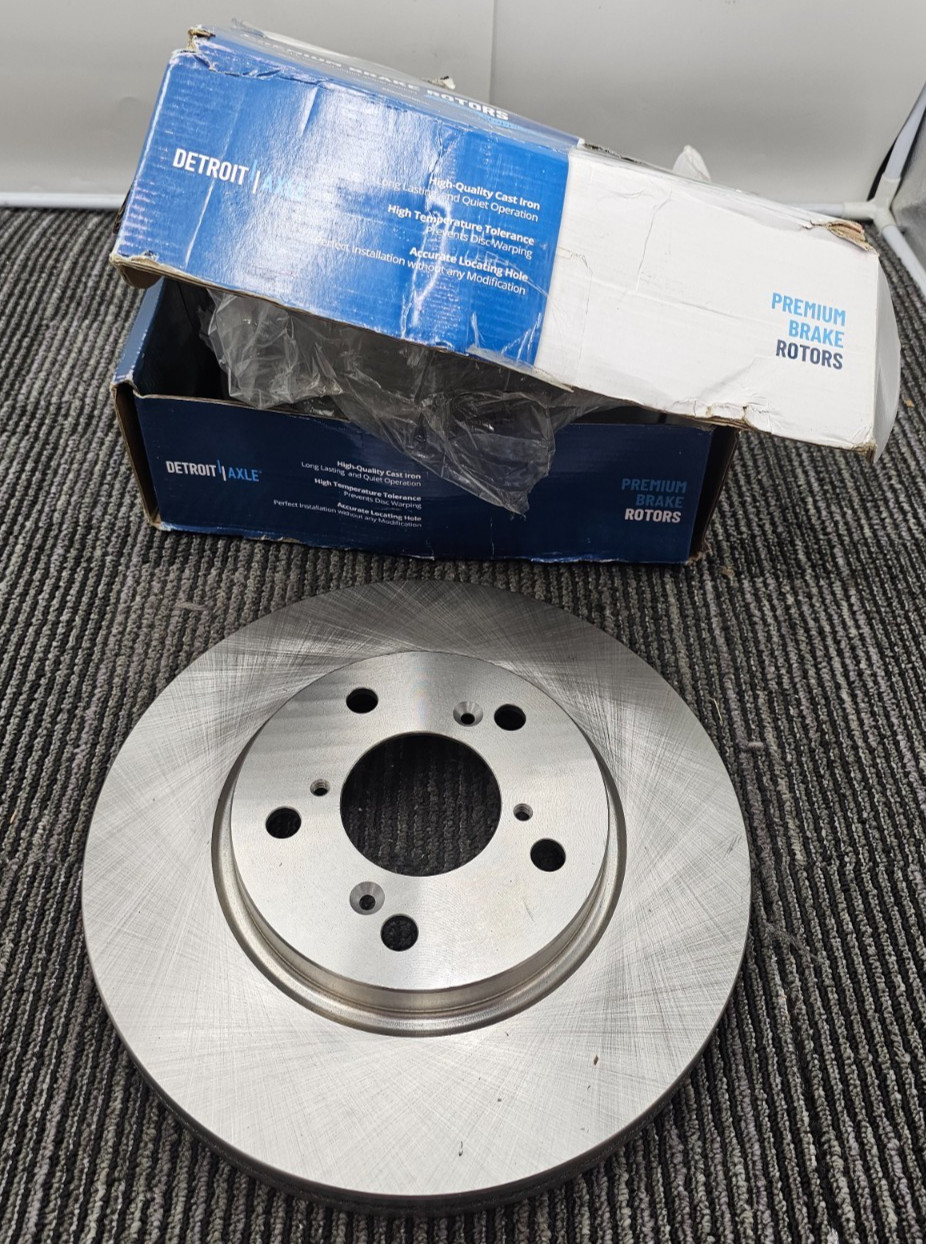 (1 PAIR) DETROT AXLE R-31368 Front Disc Brake Rotors For 2005-2010 Honda Odyssey