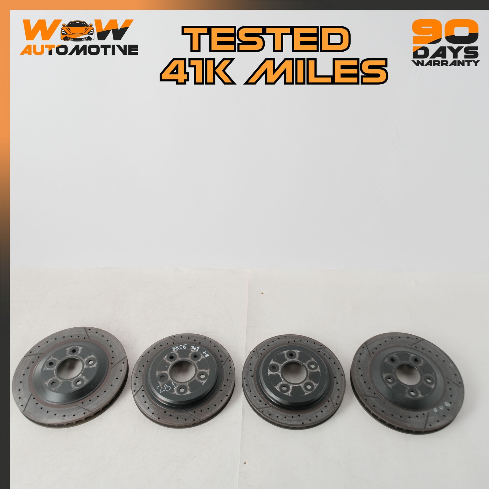 04-13 CHEVROLET CORVETTE C6 XLR FRONT REAR LEFT RIGHT BRAKE DISC ROTOR SET OEM