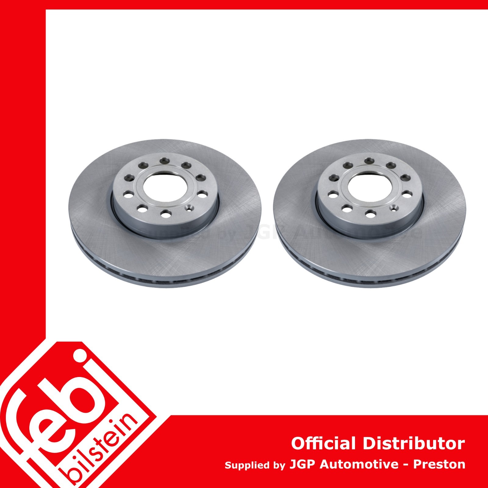 2X Front Brake Discs 288 X 25mm – Audi VW Seat Skoda – 1K0615301T