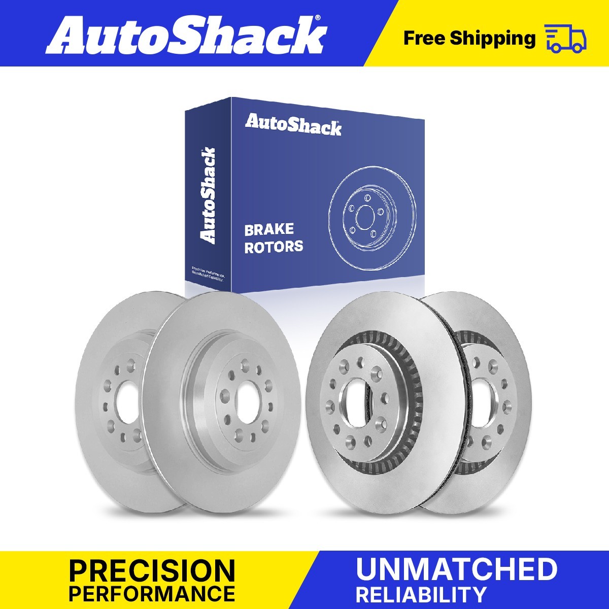 Front Rear Brake Rotors Set for Ford, Taurus 2009, AWD FWD V6 3.5L