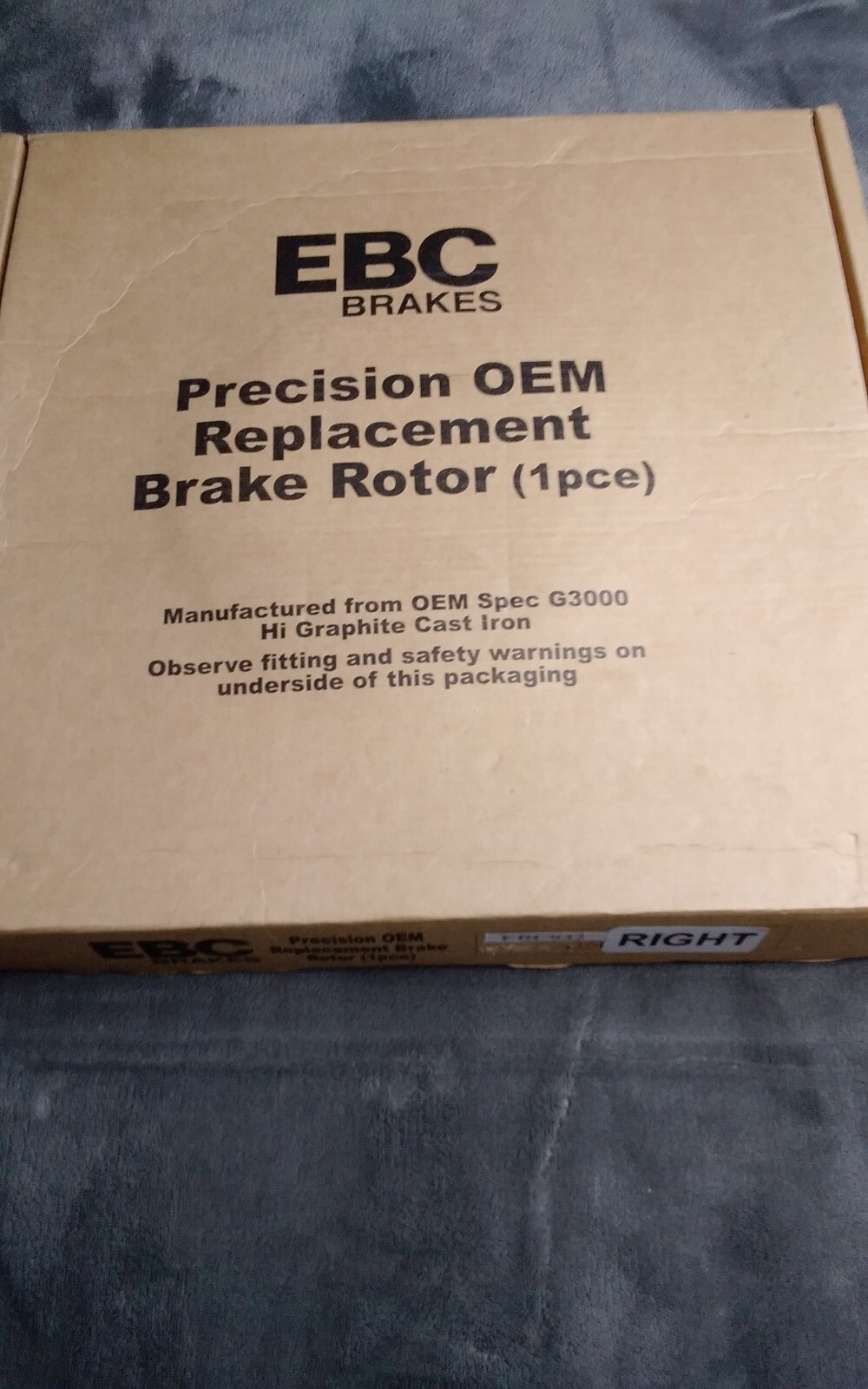 EBC Brakes Precision OEM Replacement Brake Rotor Right G3000 932 Min TH 20.4 MM