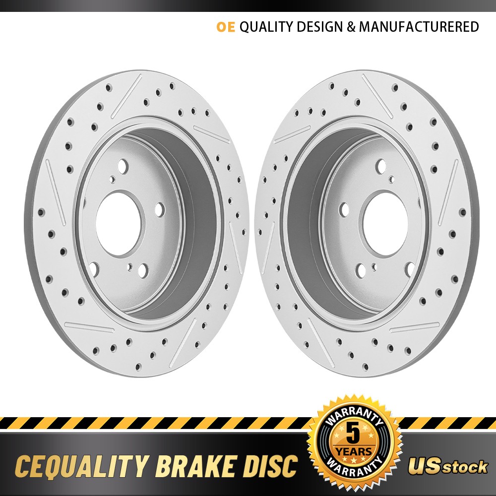 290mm Rear Disc Brake Rotors for Toyota Prius V 2012 2013-2017 Mirai 2016-2018