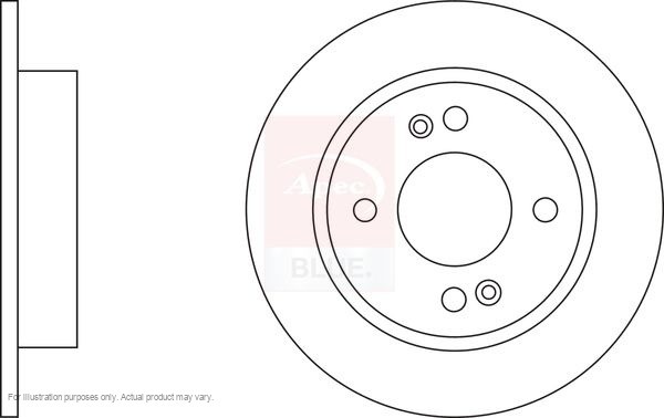 2x APEC Rear Brake Discs For HYUNDAI i10 II (BA, IA) 1.2 2013-19 SDK6842