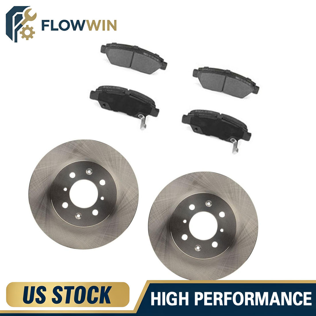 Front Disc Rotors Ceramic Brake Pads Fits Honda Civic Honda Civic del Sol