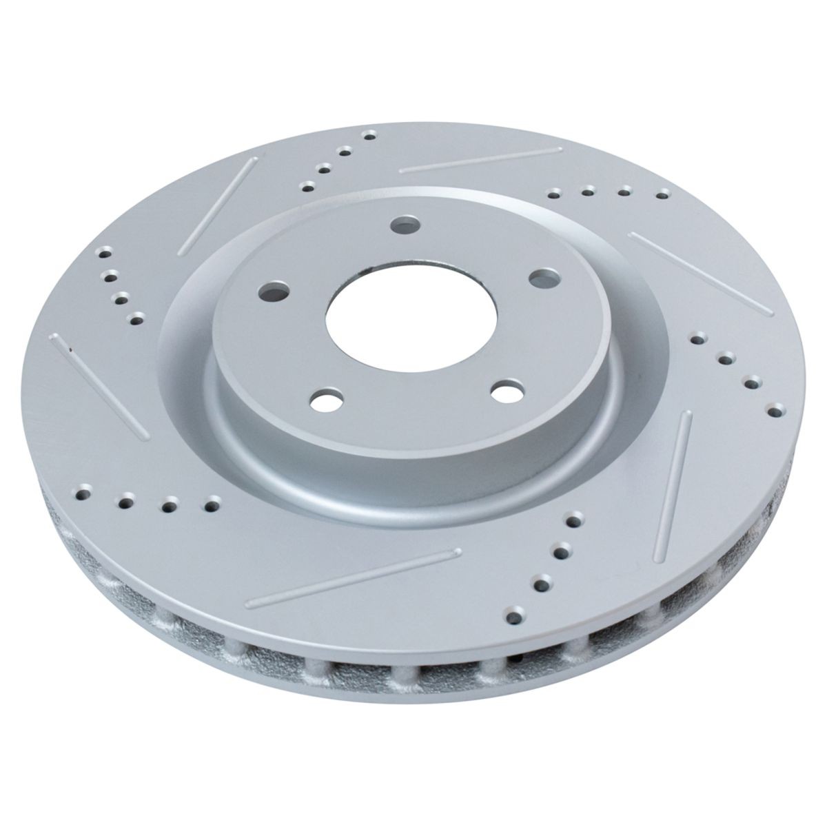 Performance Brake Rotor Drilled Slotted & Ceramic Pad Front & Rear Kit