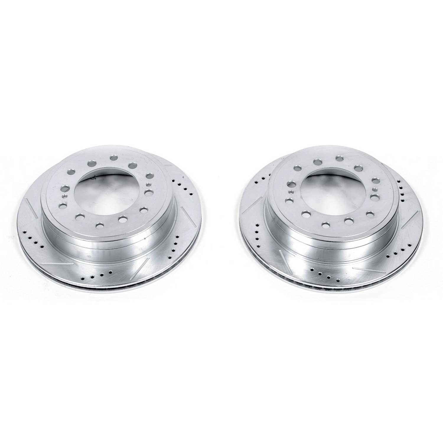 PowerStop Evolution Drilled Slotted Rotors Pair Rear For Toyota FJ Cruiser