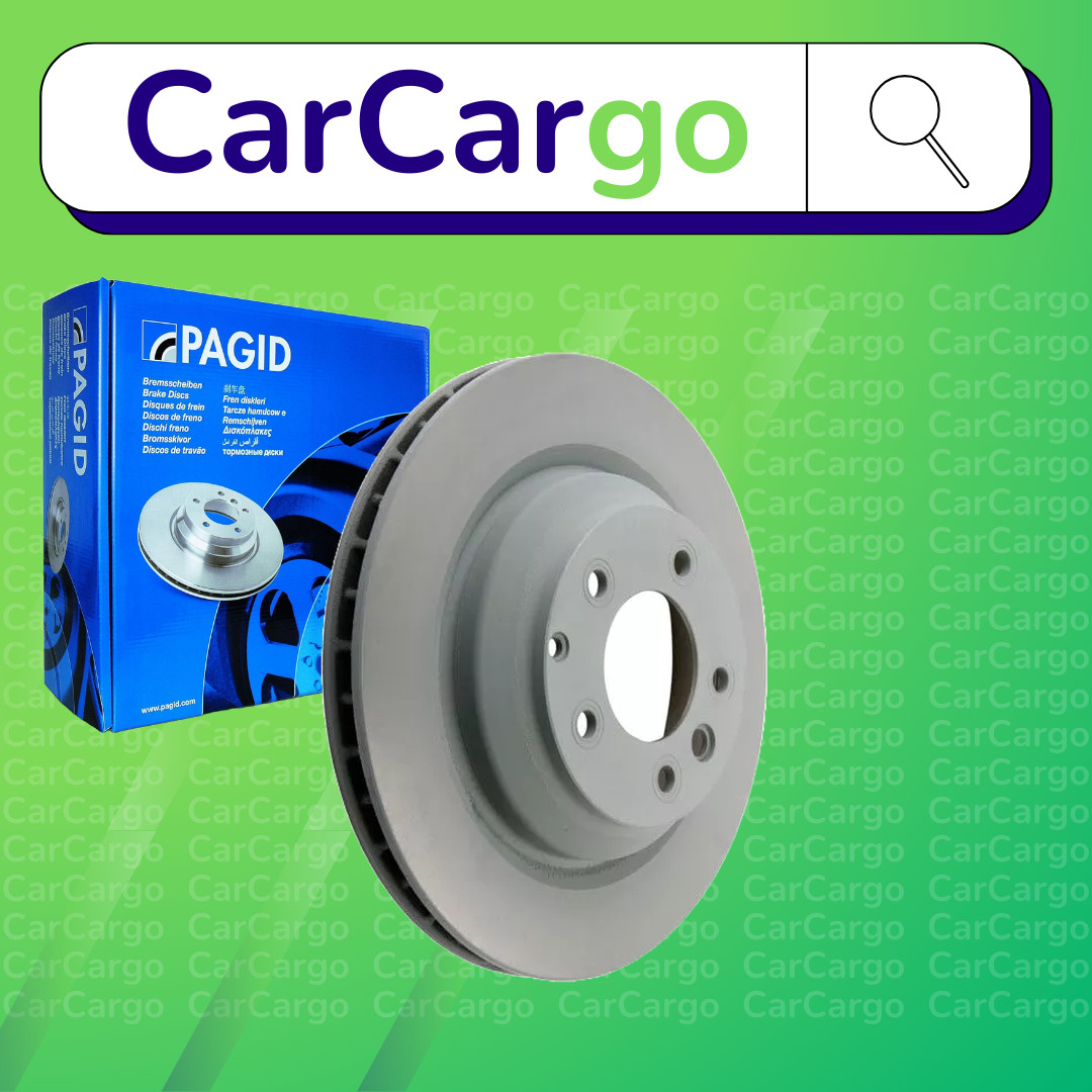 Pagid Vented Rear Brake Discs Pair For VW Touareg 5.0 V10 TDI 2002-2010 358 mm