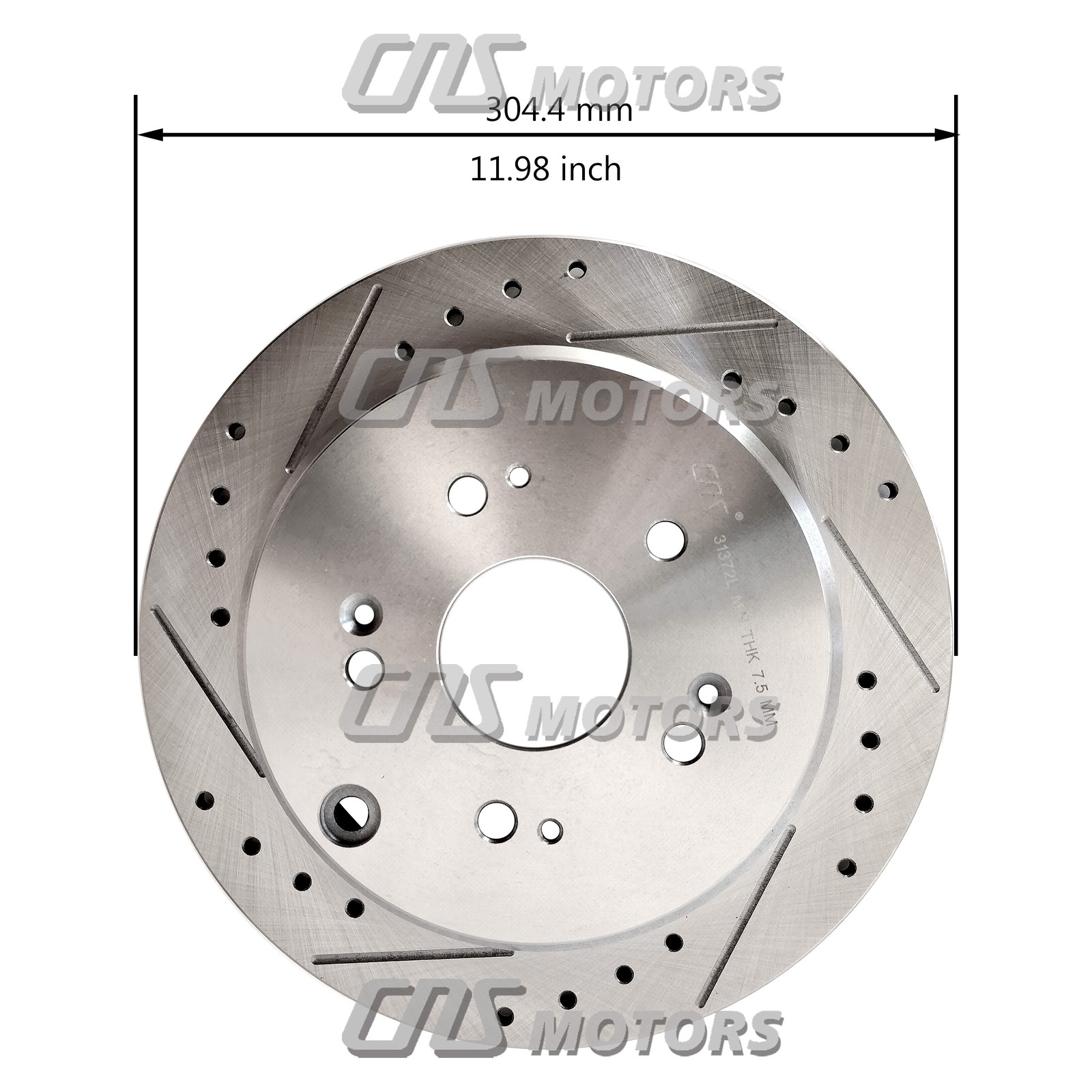 Discos Traseros Perforados para Honda CR-V 2005-2016 Acura RDX 2007-2018 31372