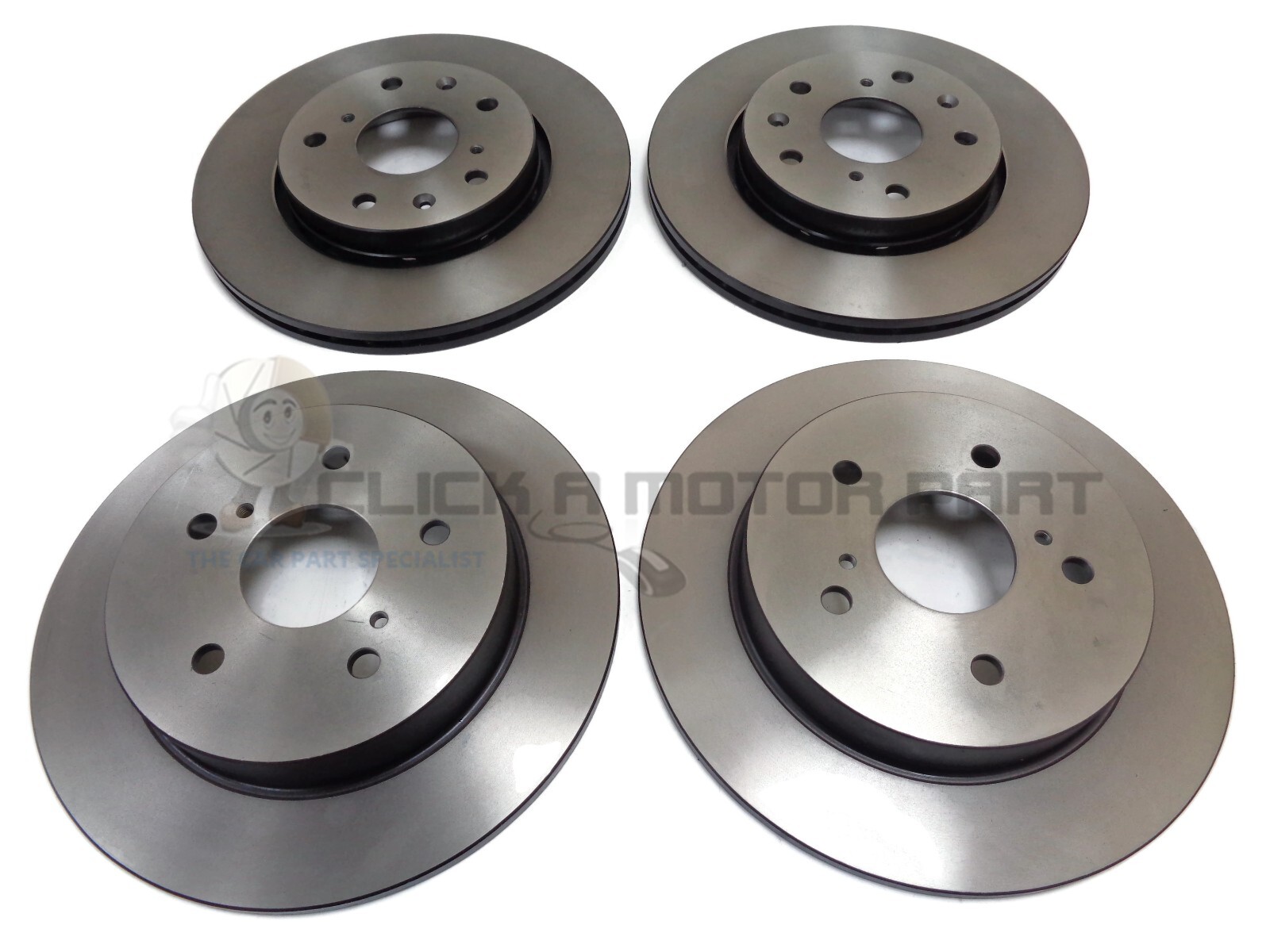 Front And Rear Brake Discs Set For Suzuki Swift 1.6 Sport VVT 2005-2011
