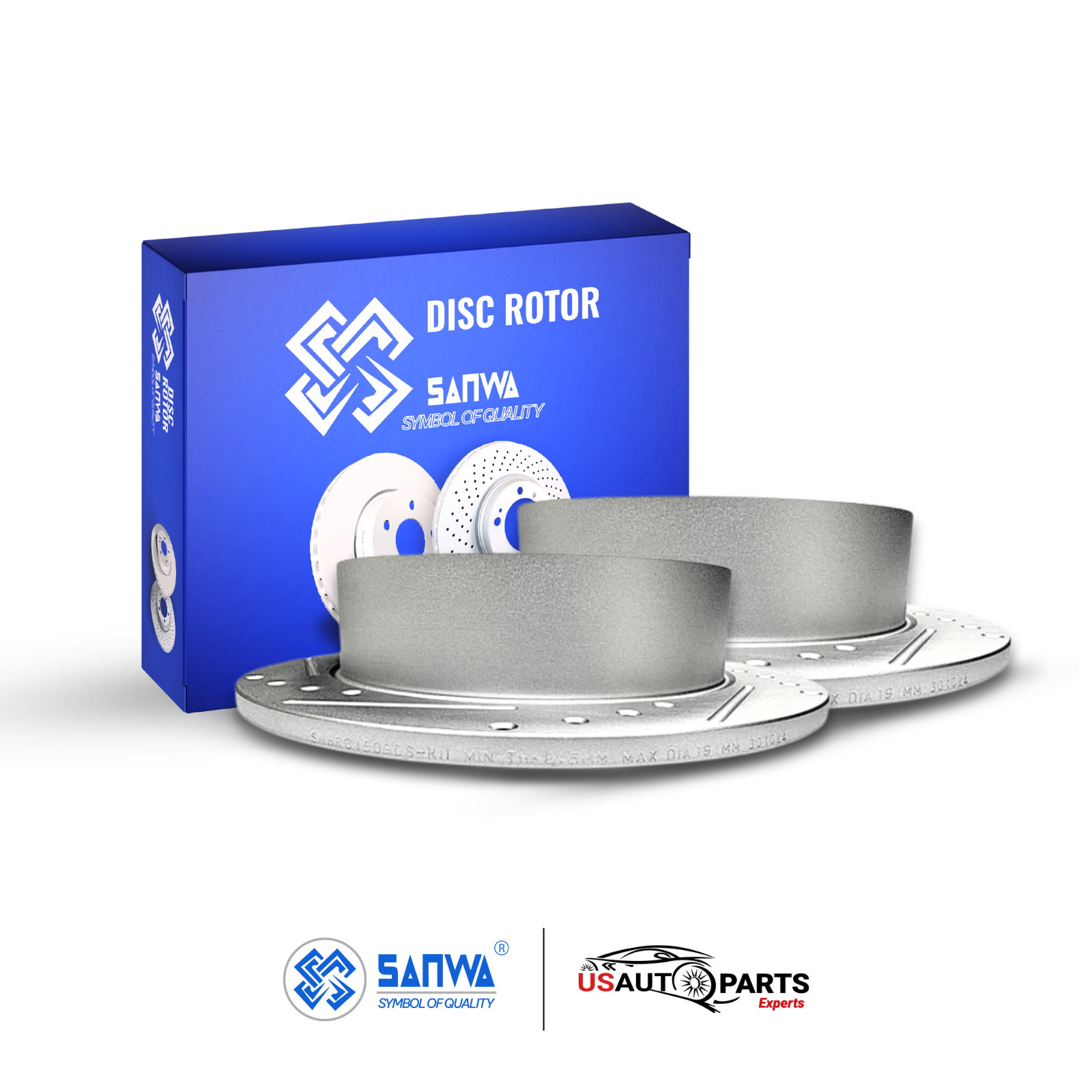 PAIR OF REAR RH/LH BRAKE ROTOR DS SOLID&GEOMET COATED 286mm FOR SUBARU BRZ 08-16