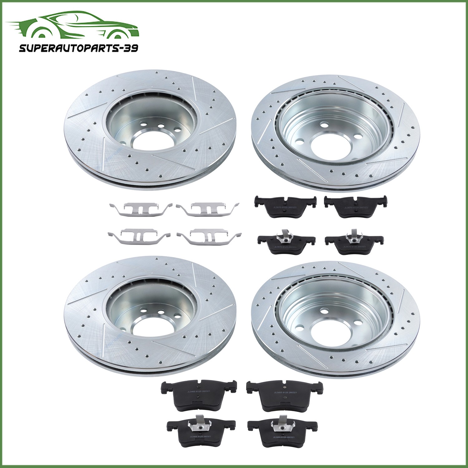 BR900780 Front & Rear Brake Disc & Pad Set For BMW 430i xDrive Gran Coupe