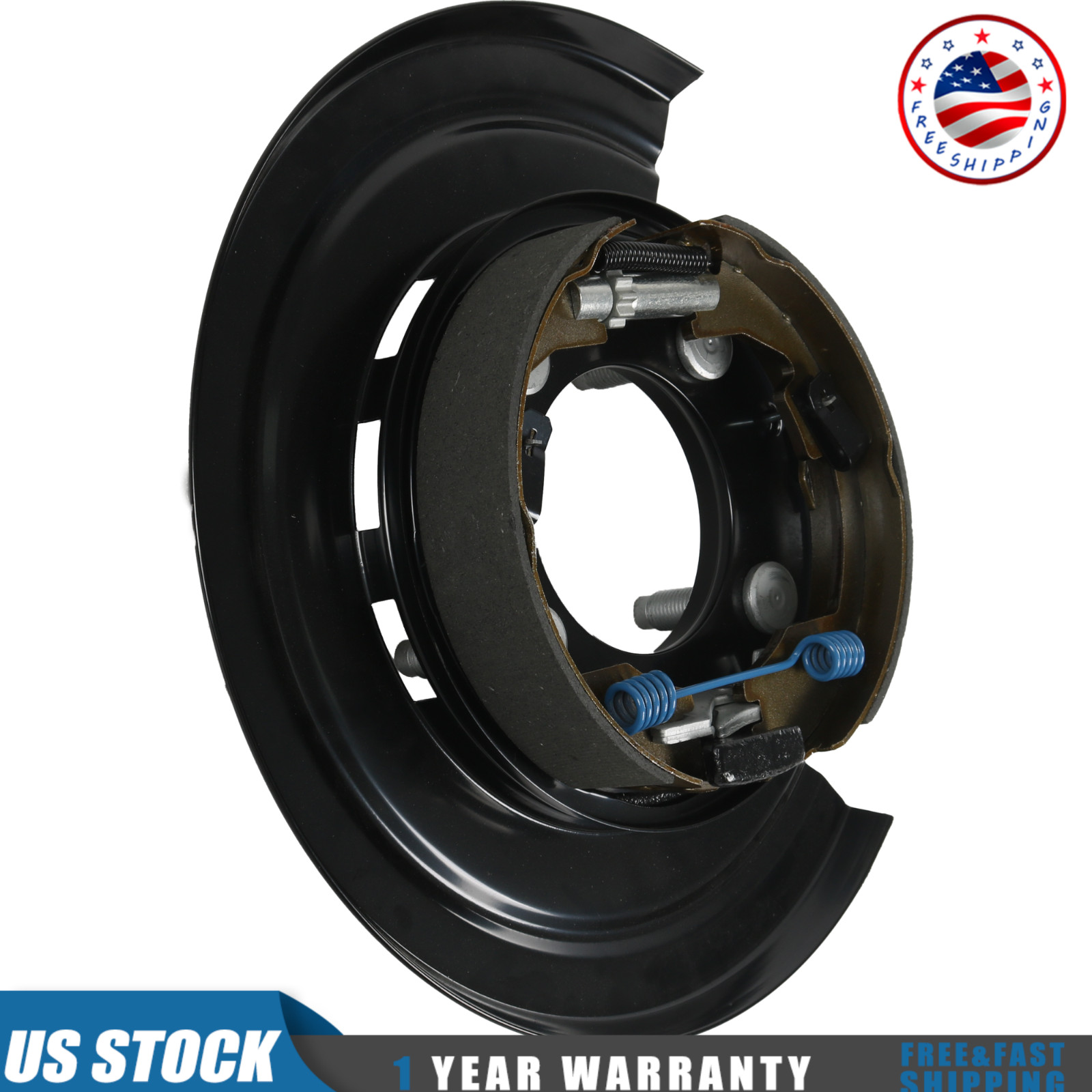 Rear Passenger Parking Brake Assembly For Ford F-250 Super Duty w/ Backing Plate