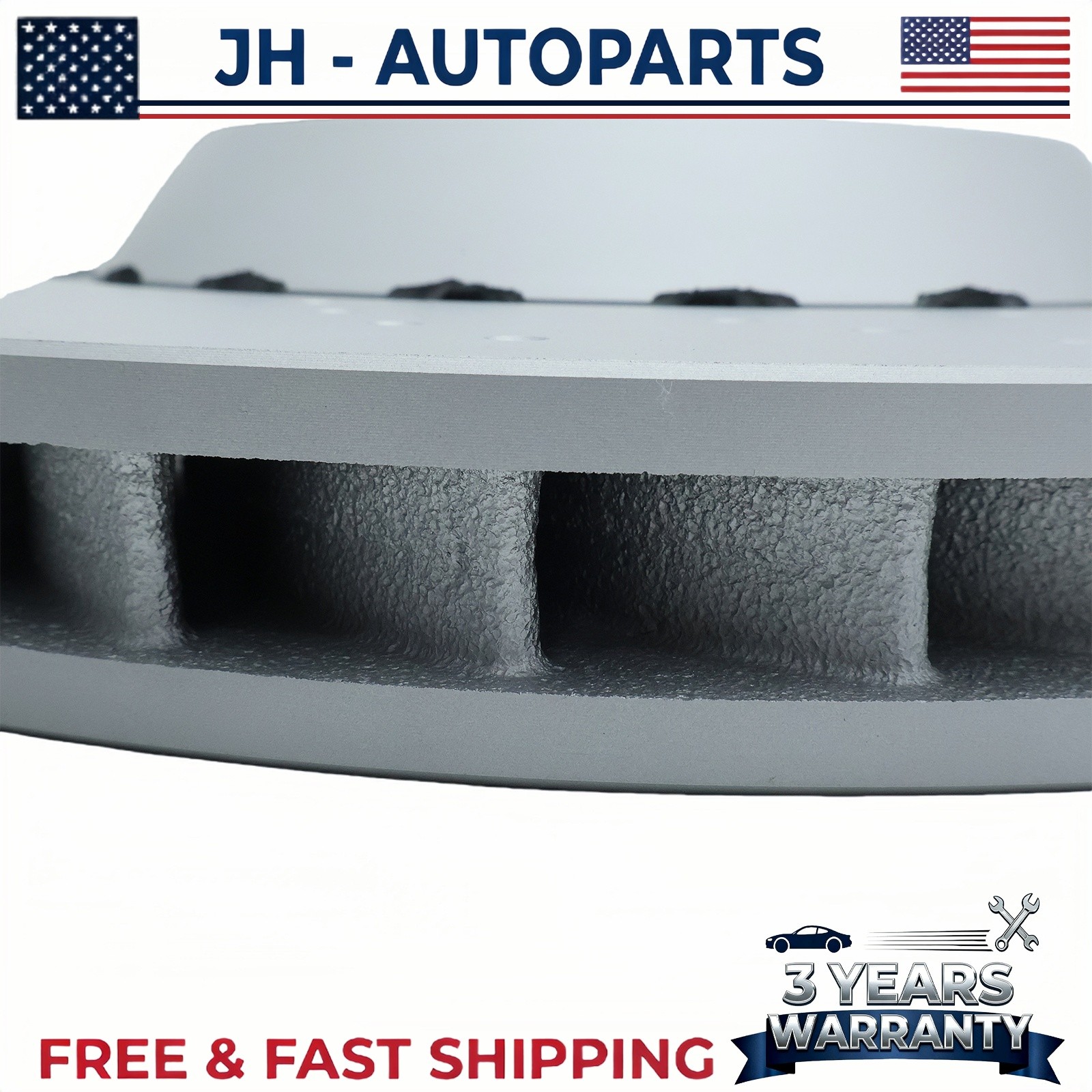 2PCS Front Vented & Drilled Disc Brake Rotors For BMW F10 F12 F13 M5 M6