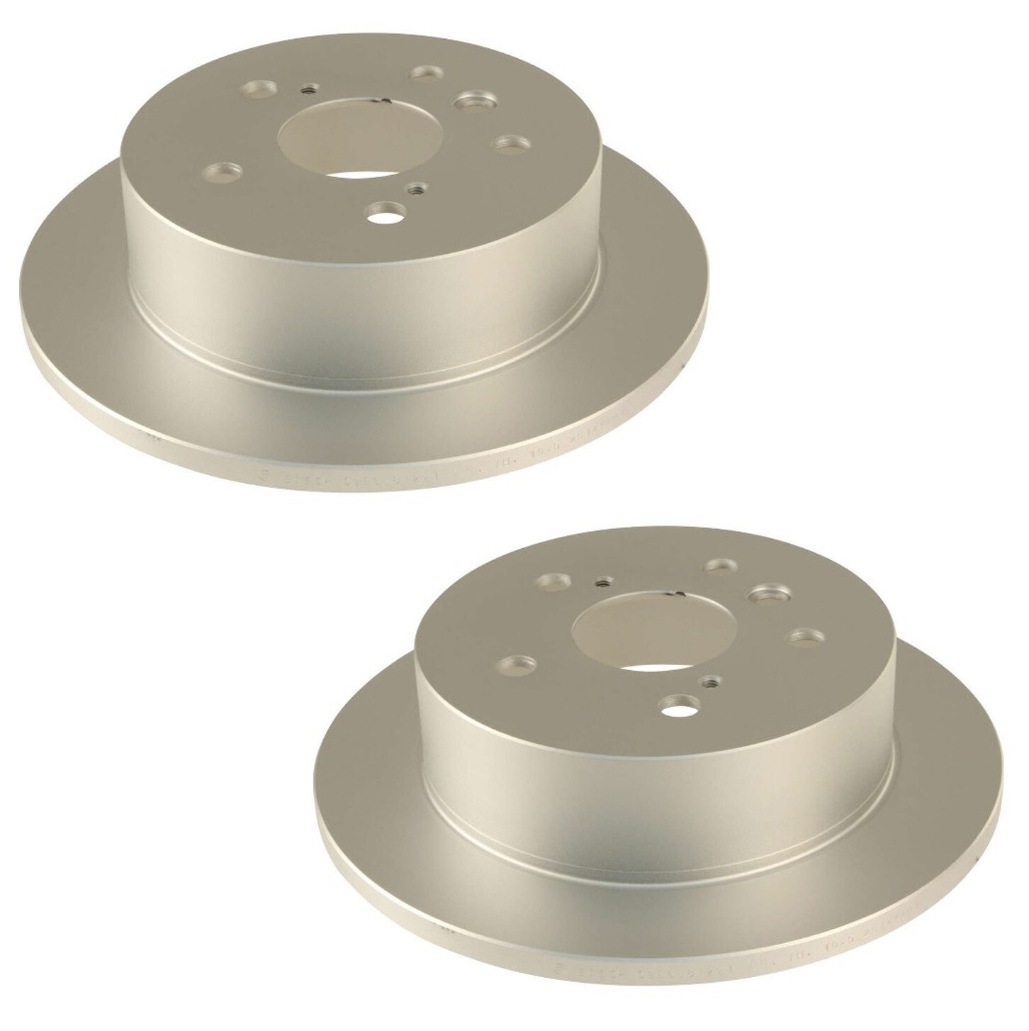 Bosch Set of 2 Rear 268mm Disc Brake Rotors For ES300 ES330 Avalon Camry Solara
