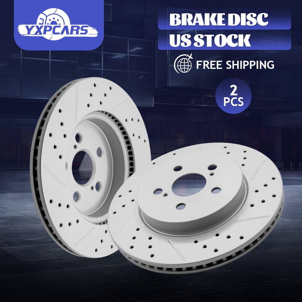 11.14 inch Front Disc Brake Rotors Set for Toyota Corolla Prius Prime