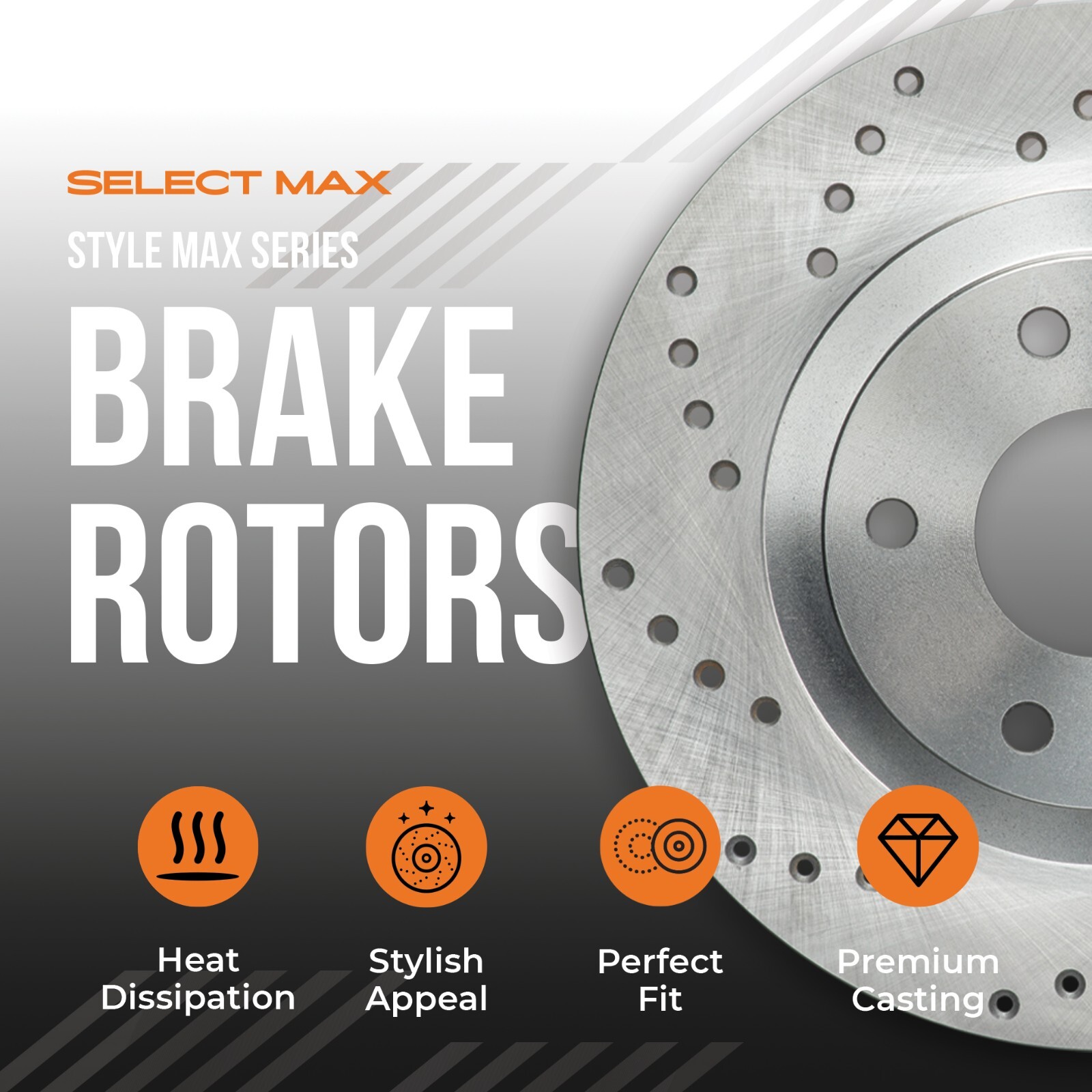 Front & Rear Drilled Brake Rotors + Pads for 2011 Jeep Grand Cherokee