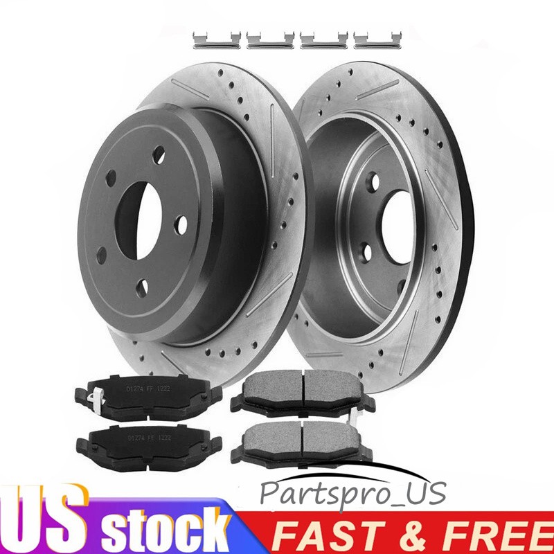 12.99″ REAR Rotors Ceramic Pads for 11-20 Jeep Grand Dodge Cherokee Durango