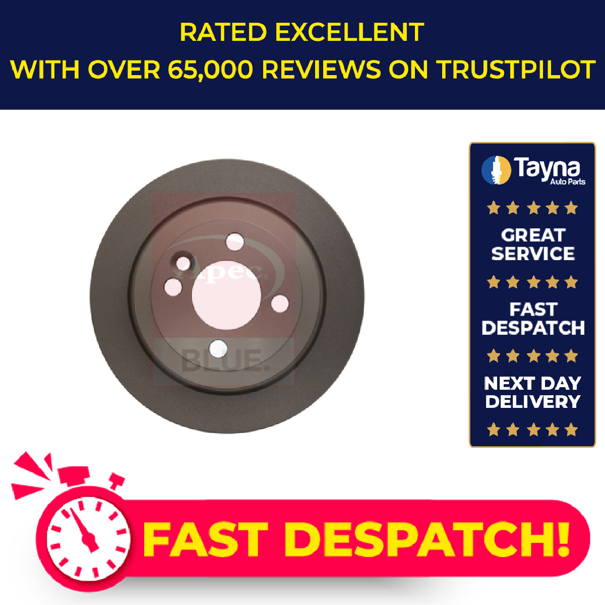 2x Brake Discs Pair Solid fits MINI CONVERTIBLE COOPER R57 2.0D Rear 09 to 15