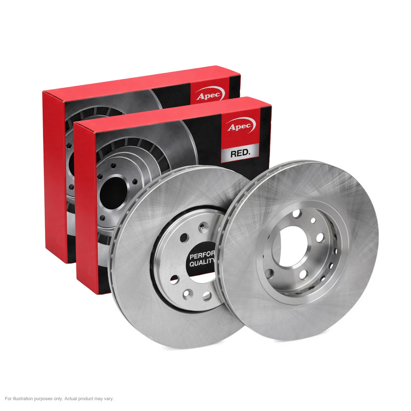 2x APEC Front Brake Discs For OPEL VIVARO B Platform/Chas 92kW/125HP/1598cc