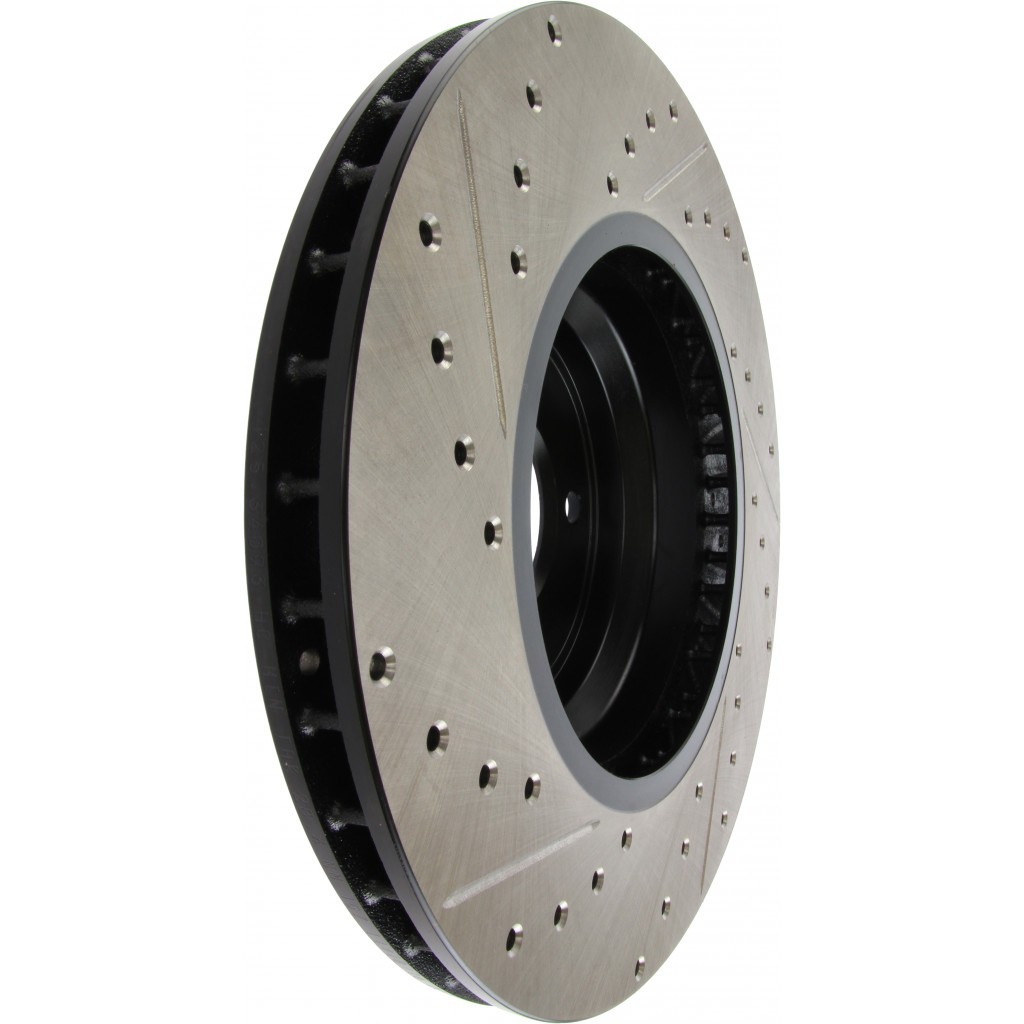 StopTech For BMW 335is 2011 2012 2013 Slotted and Drilled Brake Rotor