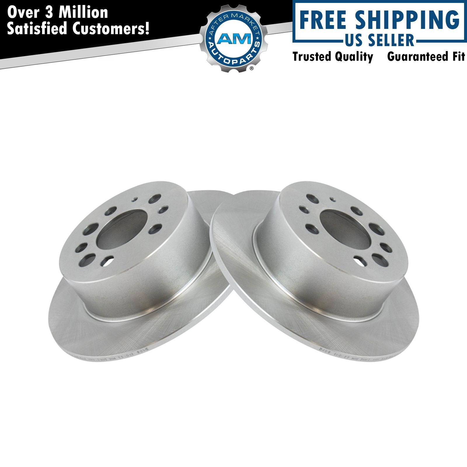 Rear Disc Brake Rotor Pair Set of 2 for Volvo 240 760 960 New