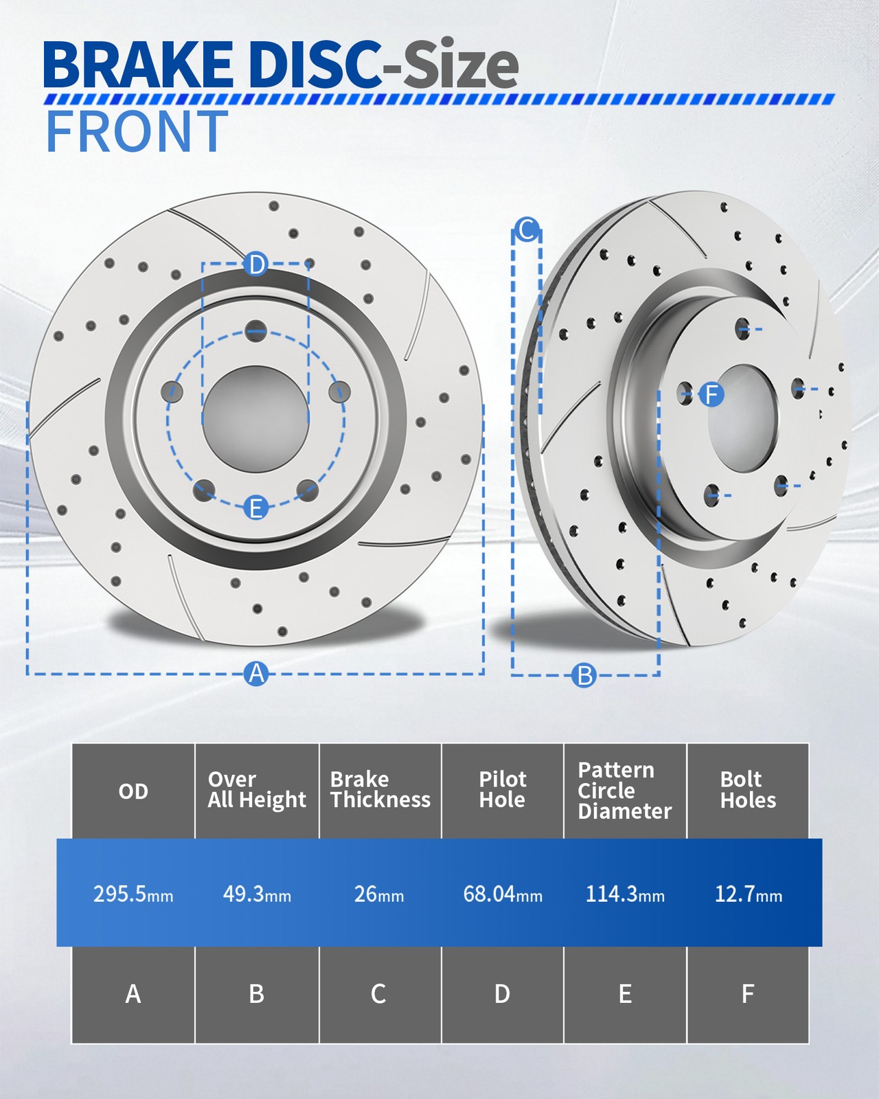 Front & Rear Slotted Brake Rotors Pads fit for Nissan Altima 2013-2020 Brakes
