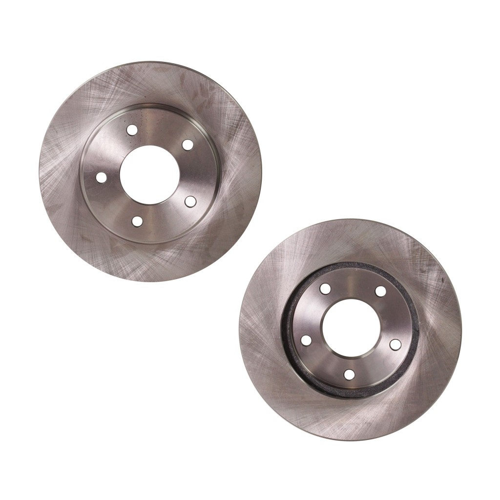 For Buick Regal 1990-1995 Brake Discs Front Pair Cast Iron Natural Plain Surface