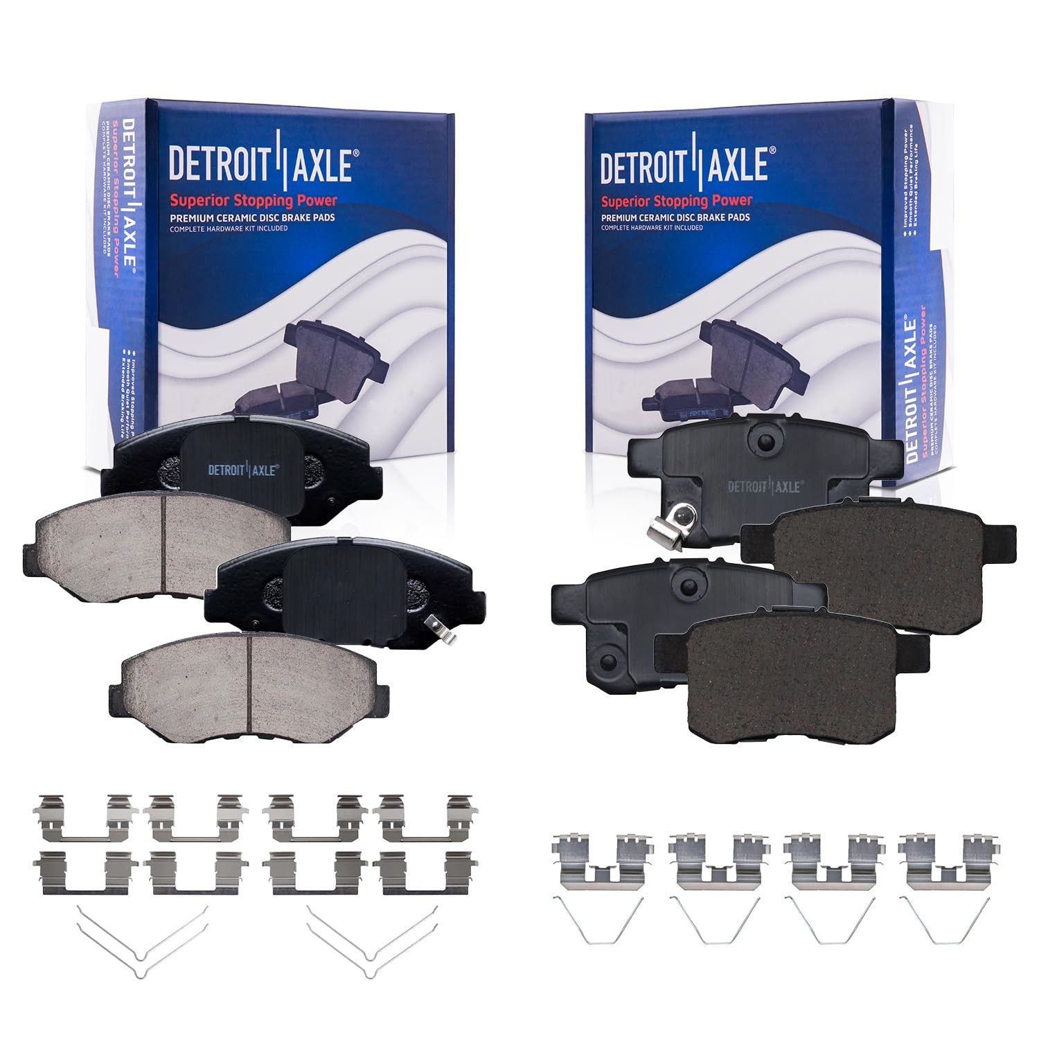 Front & Rear Brake Pads for 2008-2017 Honda Accord