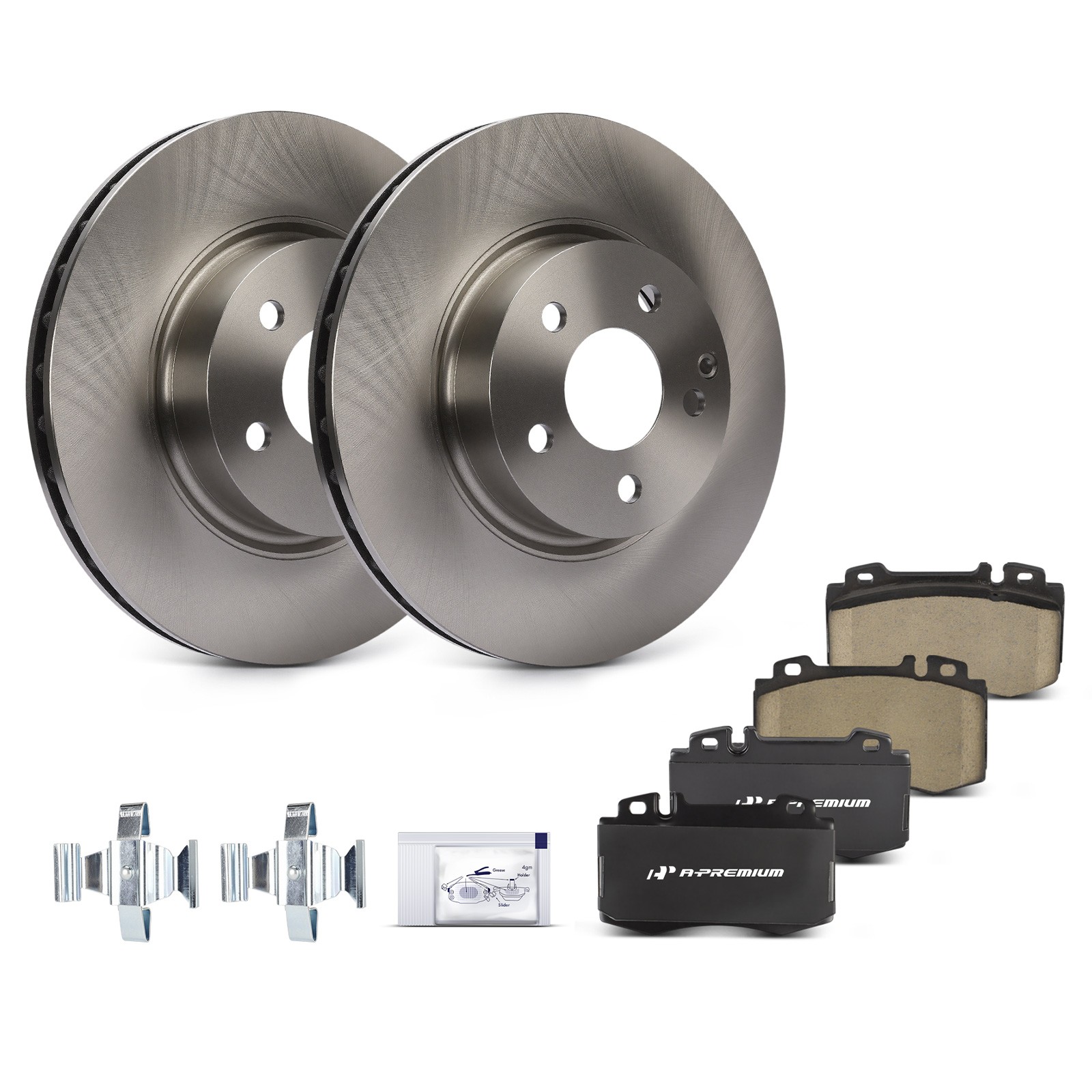 6Pcs Front Side Disc Rotors & Brake Pads for Mercedes-Benz E350 2006 E500 SL500