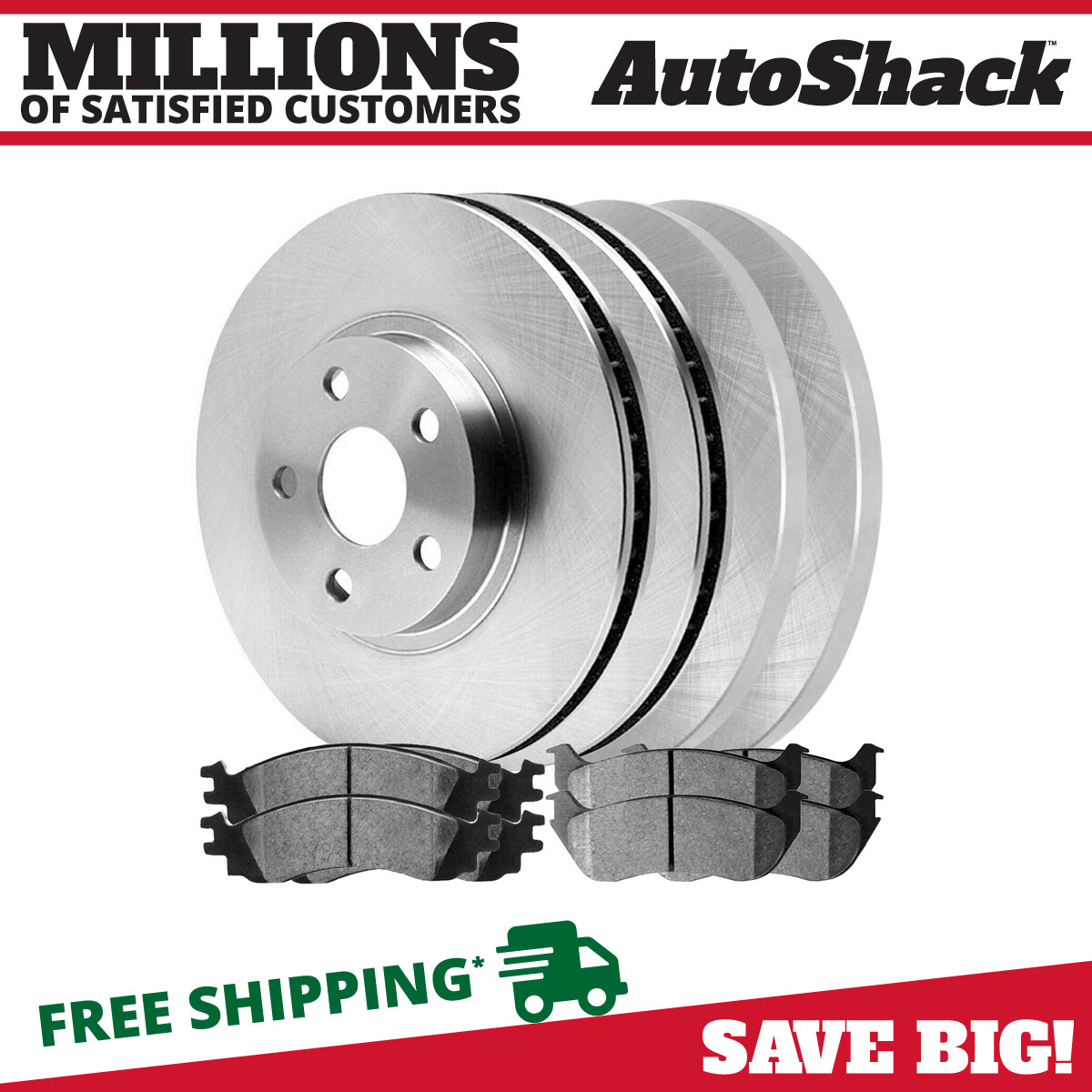 Front & Rear Brake Rotors & Pads for Ford Explorer Sport Trac 2006-2010 Explorer